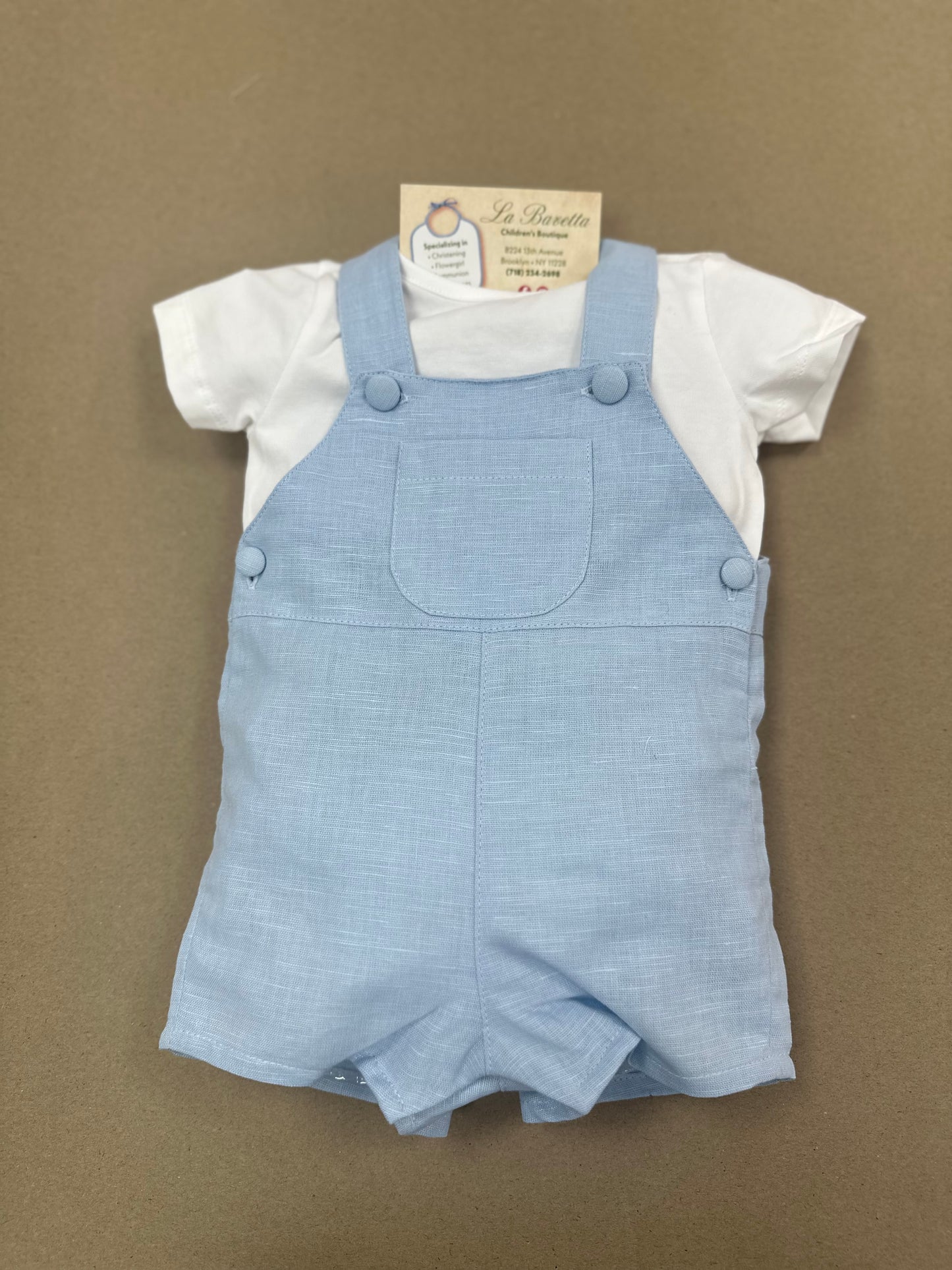 DBV24610 Boys Sky Blue Romper