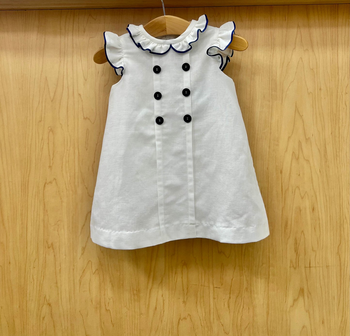 Sailor Linen Dress/ Nautical 013319