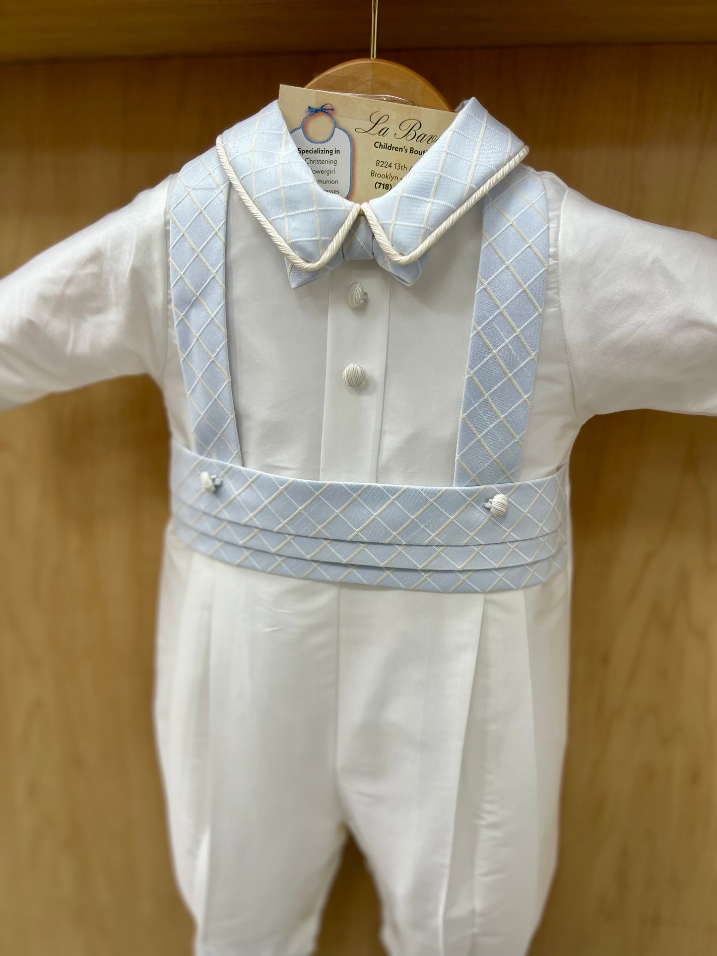 Blue Roland christening suit