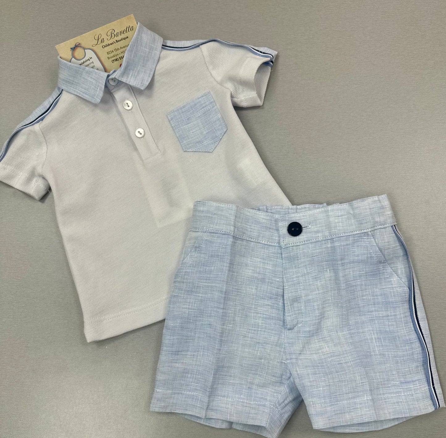 Bimbalo shorts boys set | La Bavetta Children's Boutique | NY