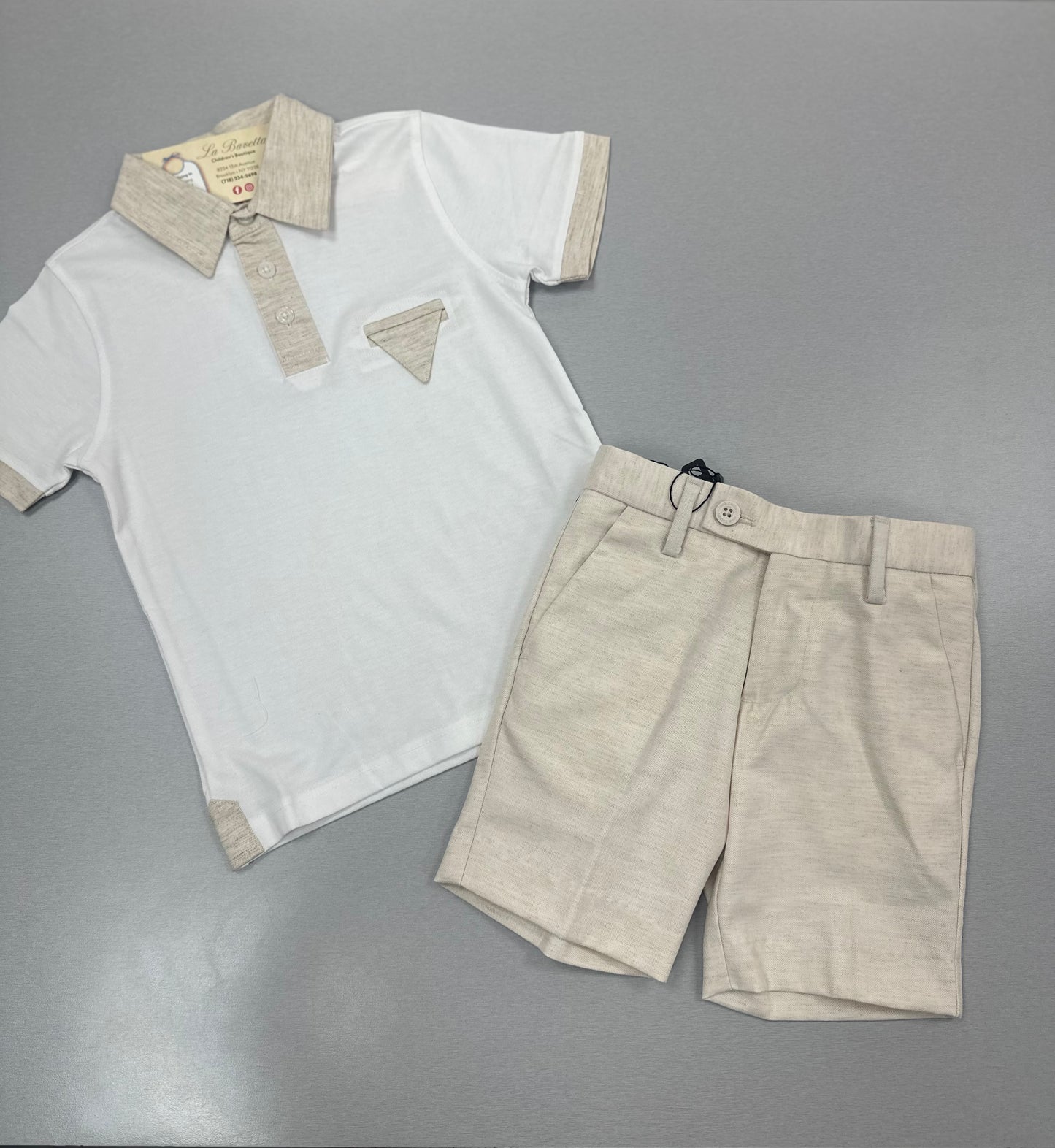 Leo & Zachary 2pc boys shorts set