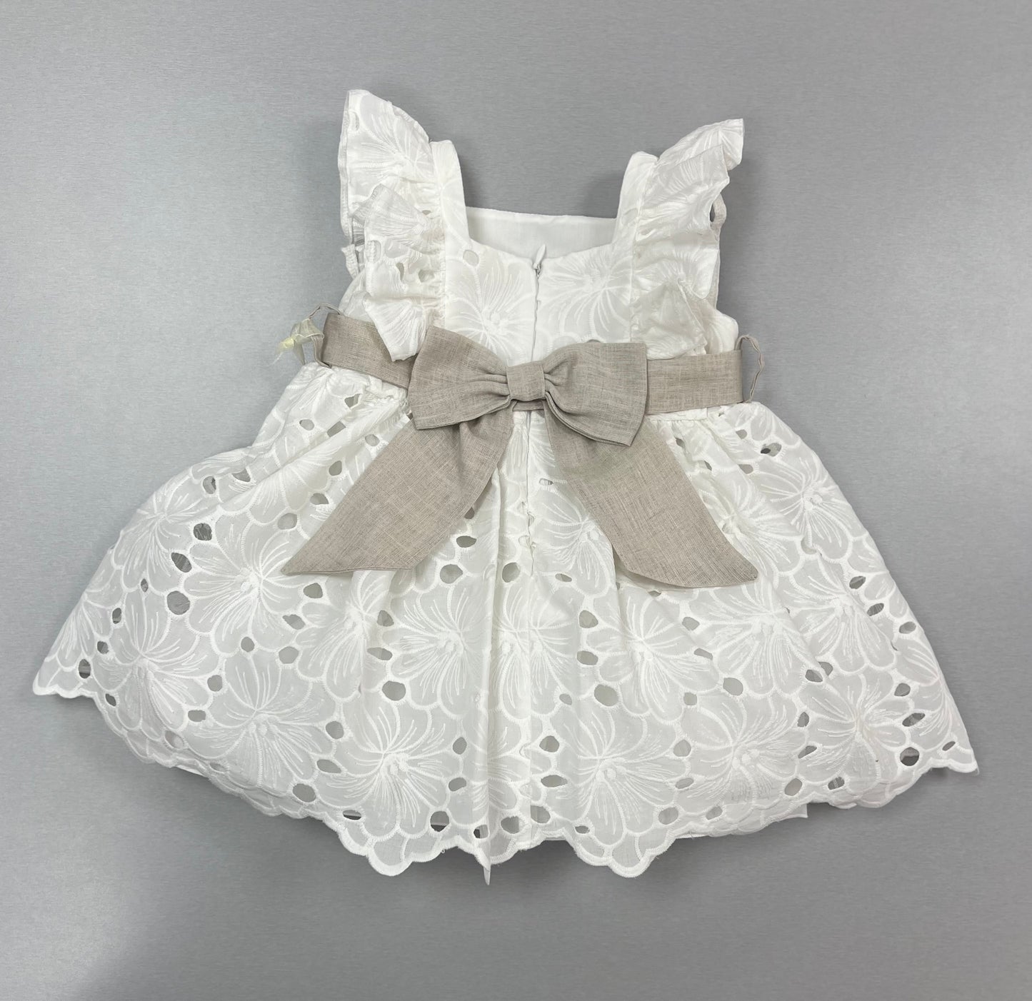 Bimbalo white Eyelet Dress made in Italy