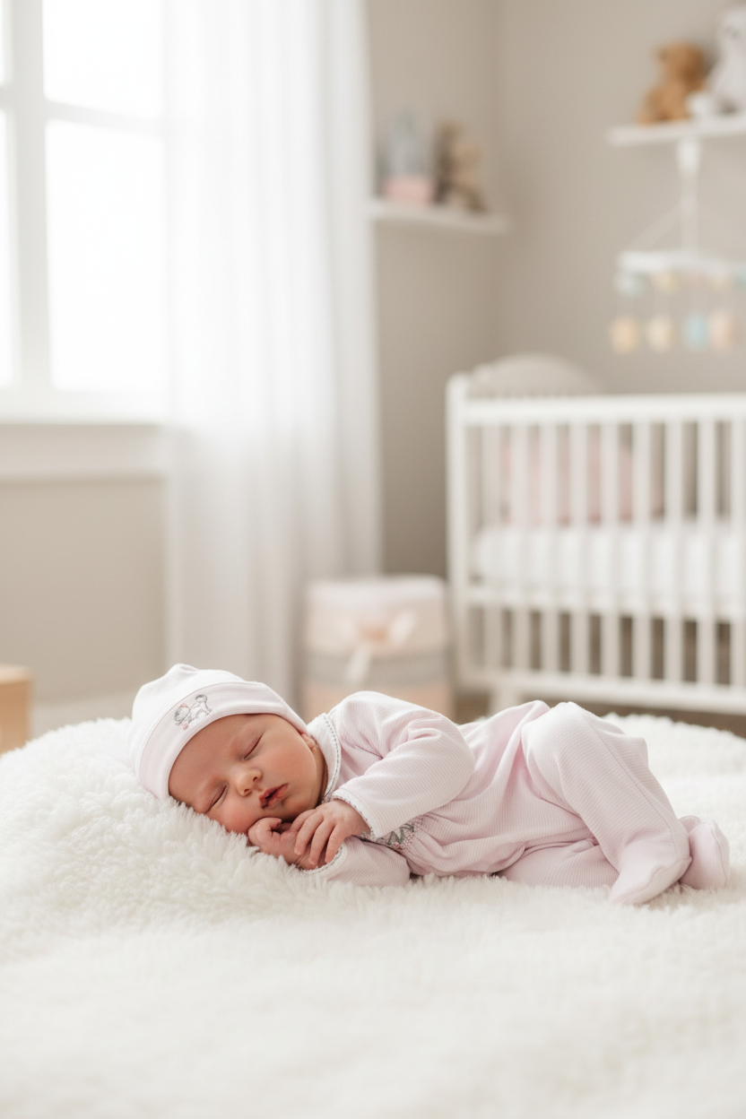 Baby Girl Pink Smocked 3-Piece Take-Home Set