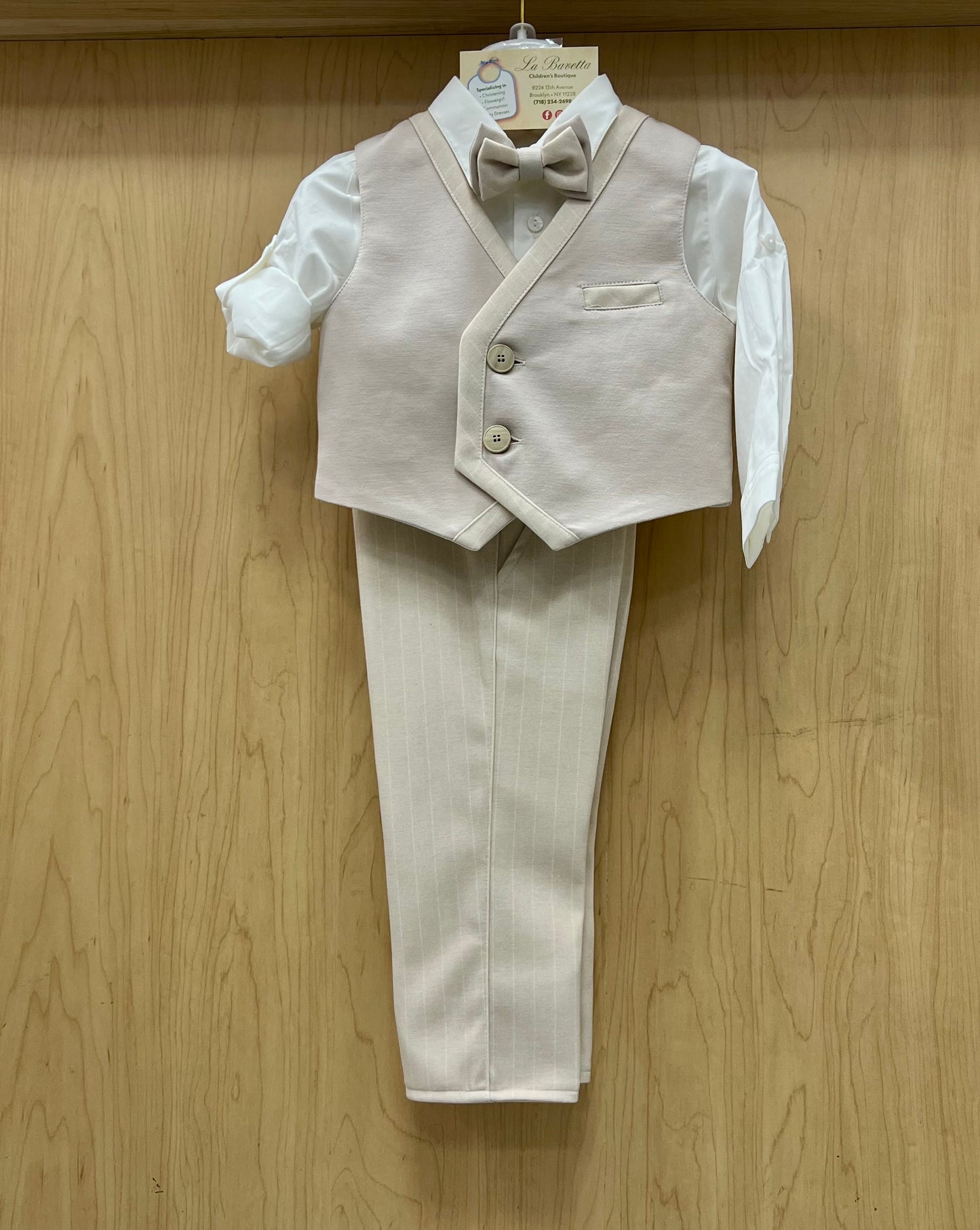 4pc Pinstripe Vest and pants set Made in Italy