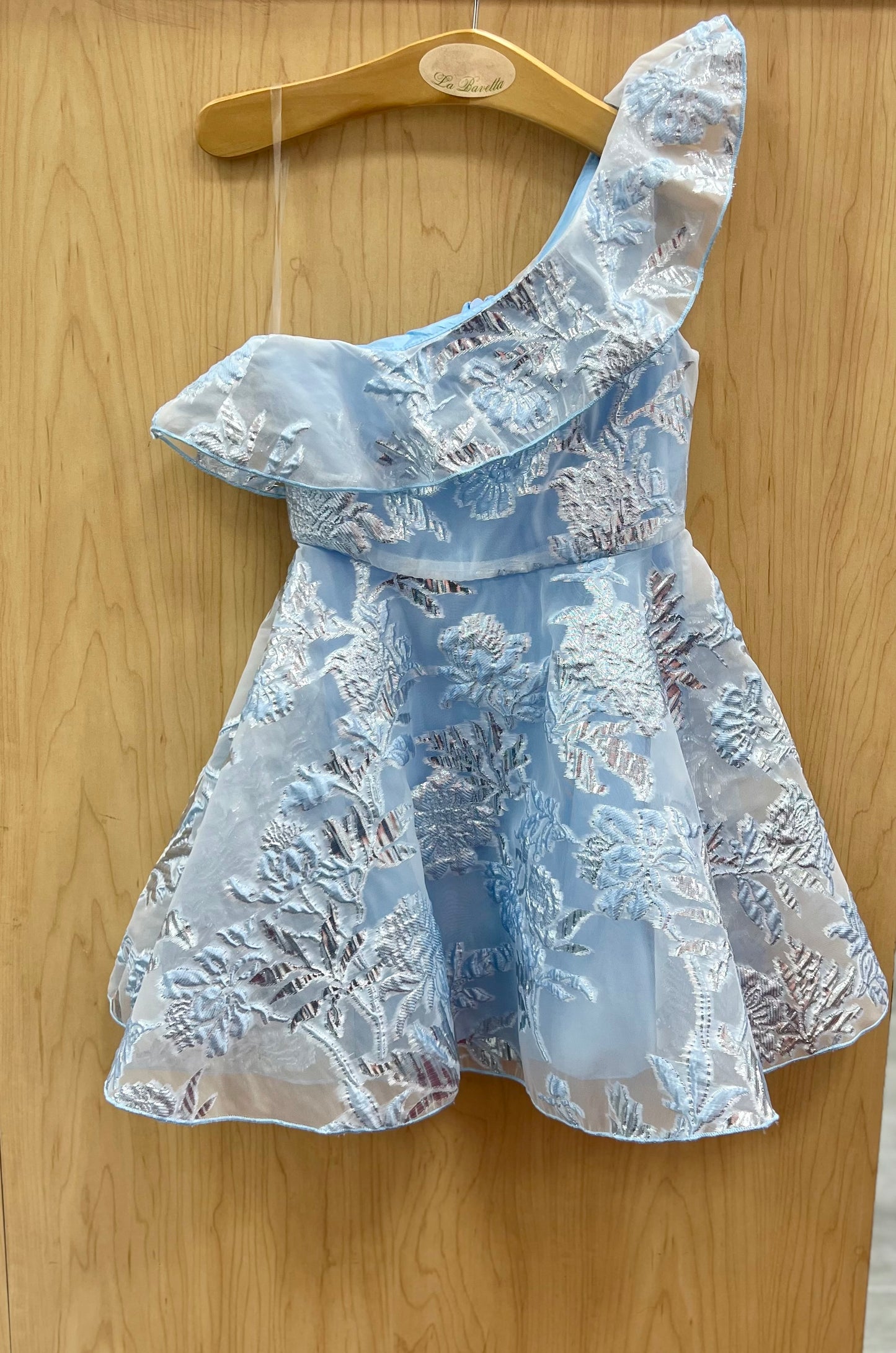 Blue /Silver one-shoulder Dress Dolls & Divas Monroe