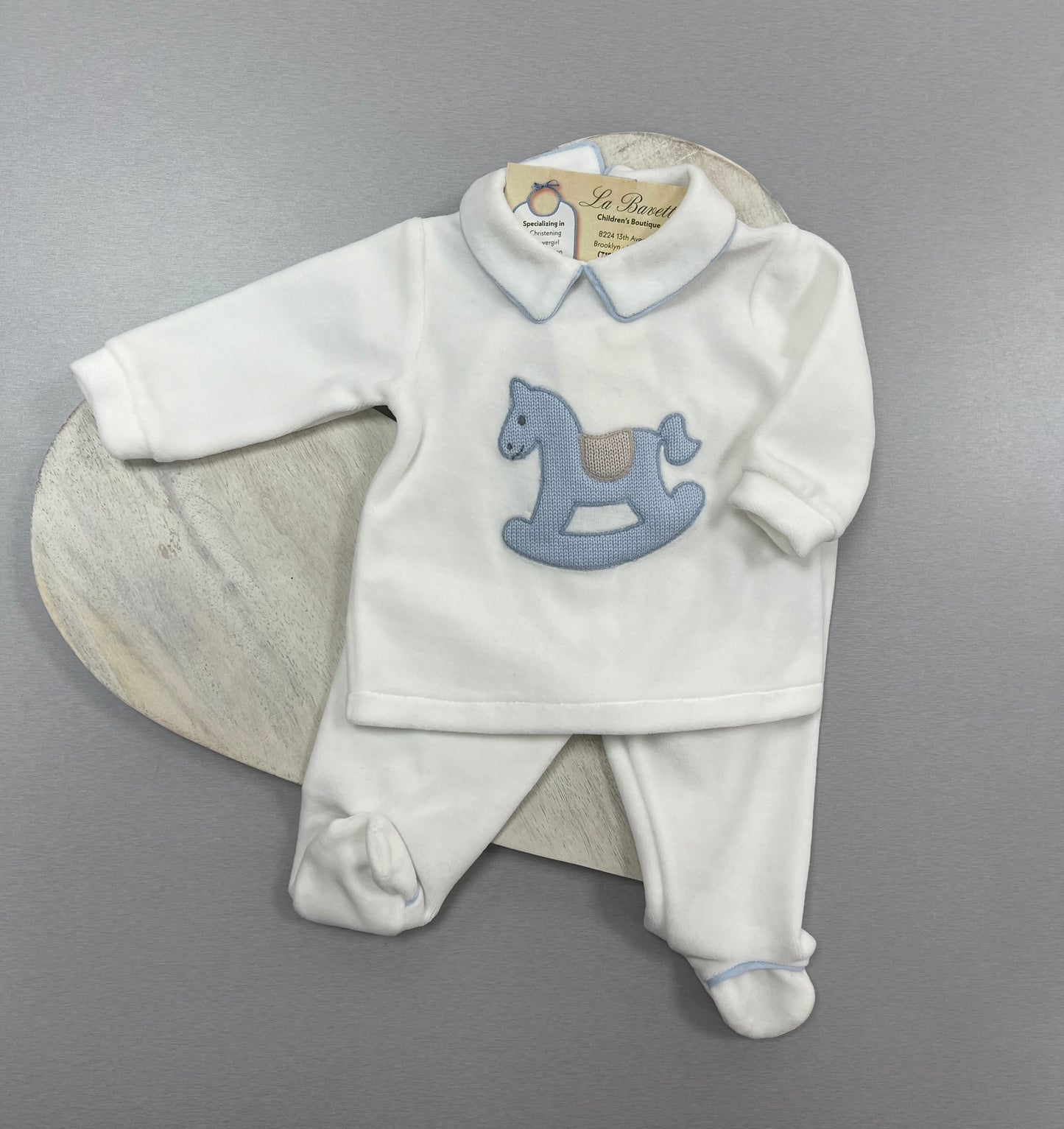 Bimbalo boys 2pc velour pants set 7318