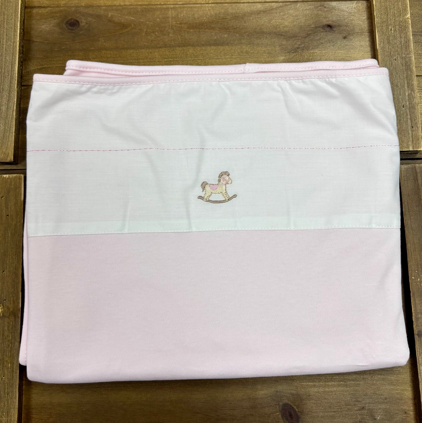 Rocking Horse 5-Piece Layette Set – Pink