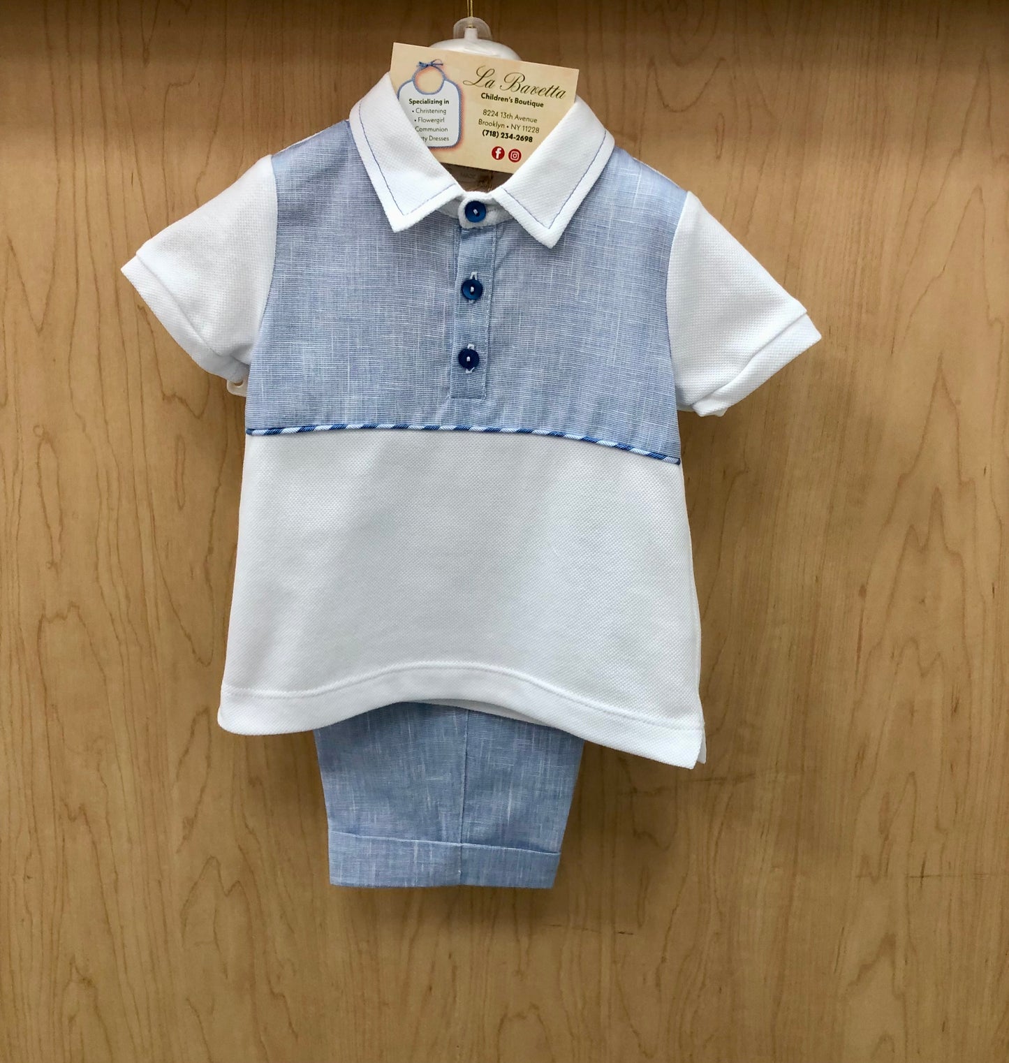 Boys shorts set made in Italy