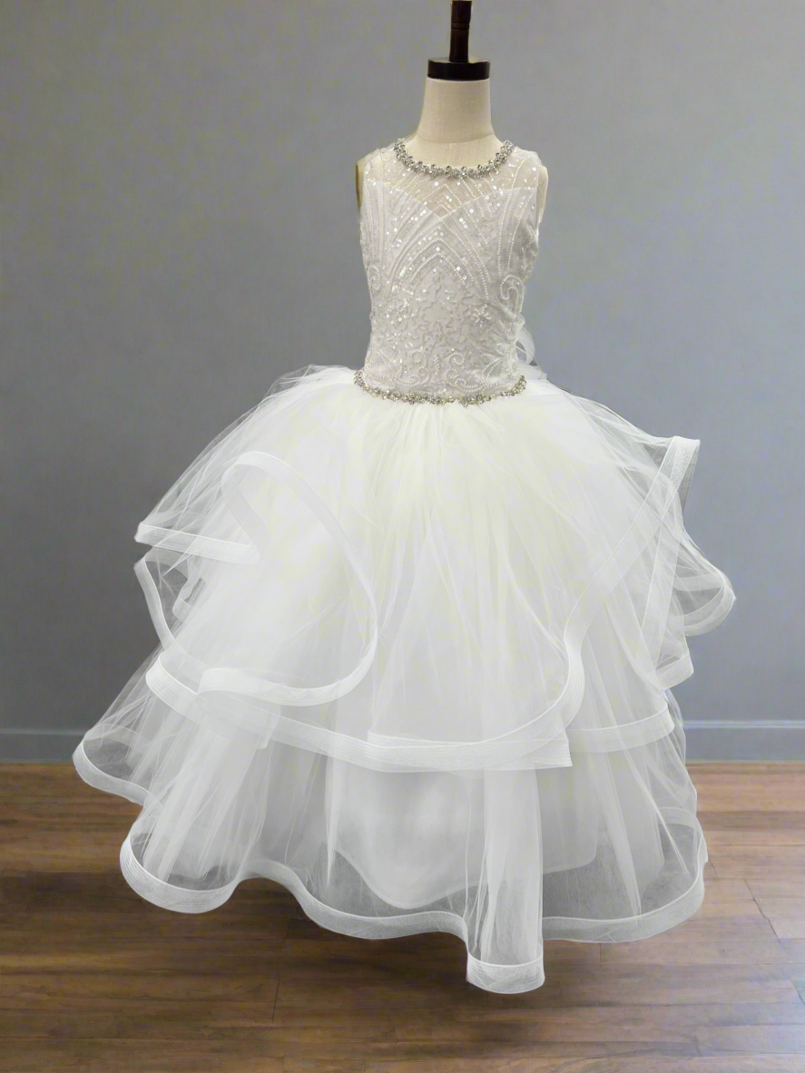 Repunzle special custom made couture communion dress