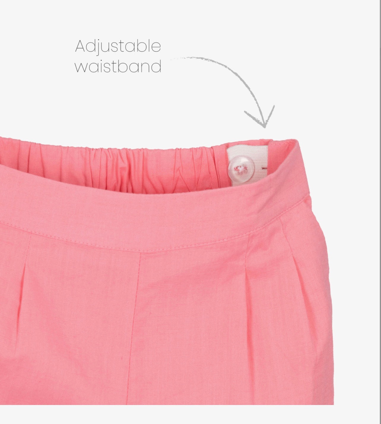 Girls pink cotton Flower pants set