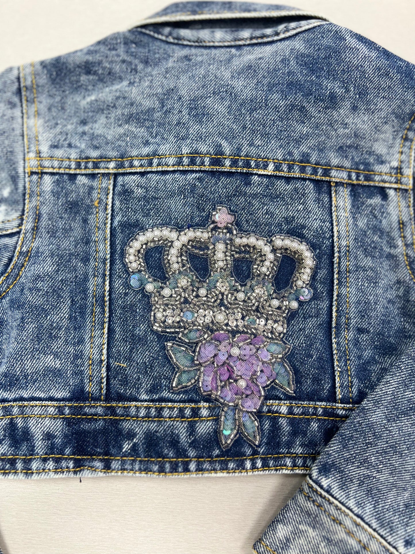 Princess Denim jacket by ooh la la couture