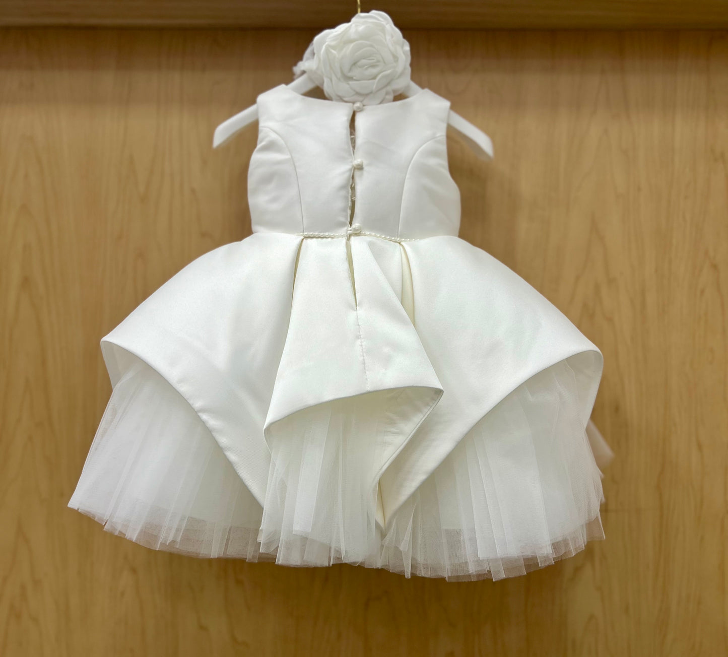 Silk Taffeta Short baptism dress