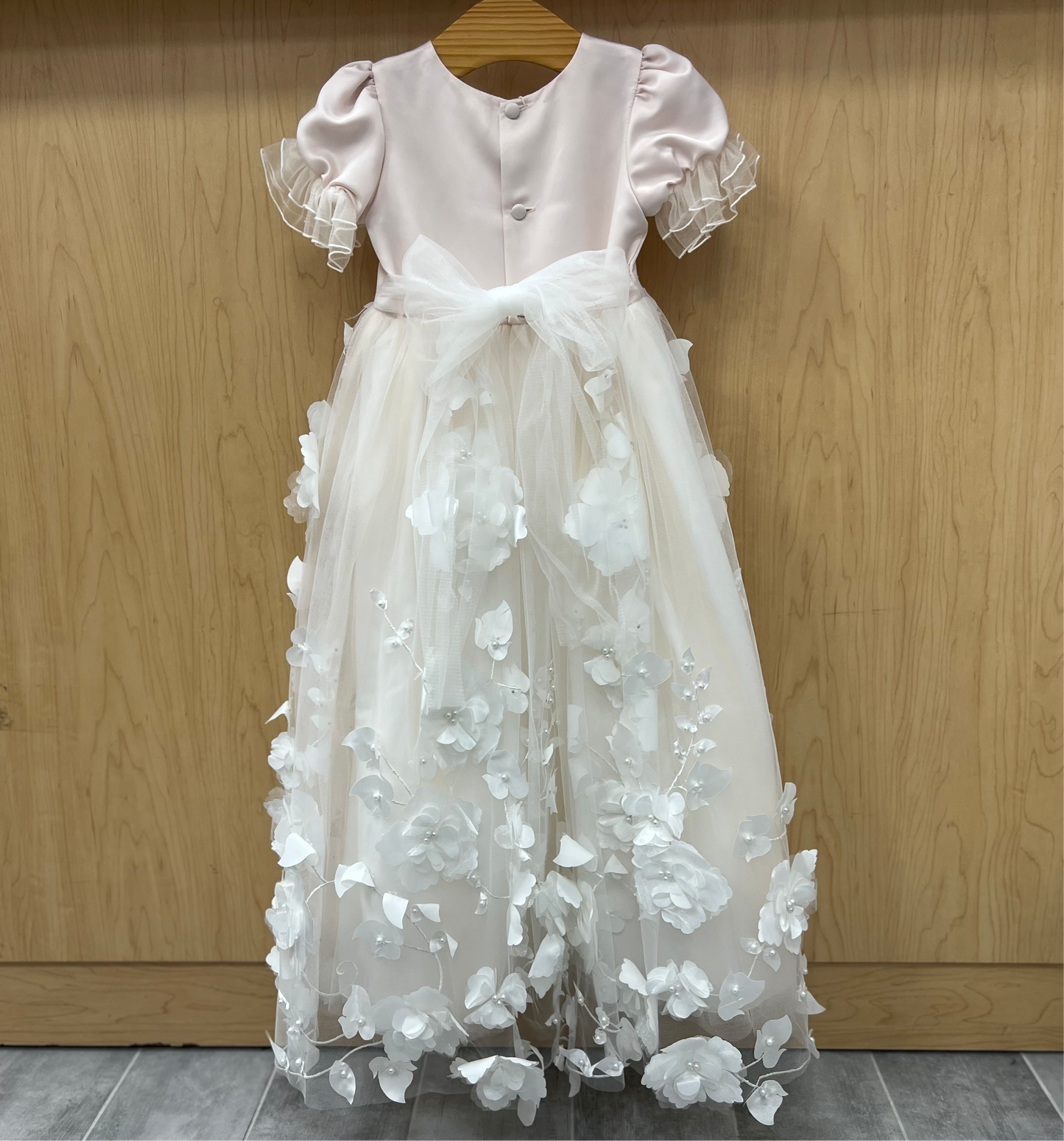 3D lace Princess Daliana christening dress