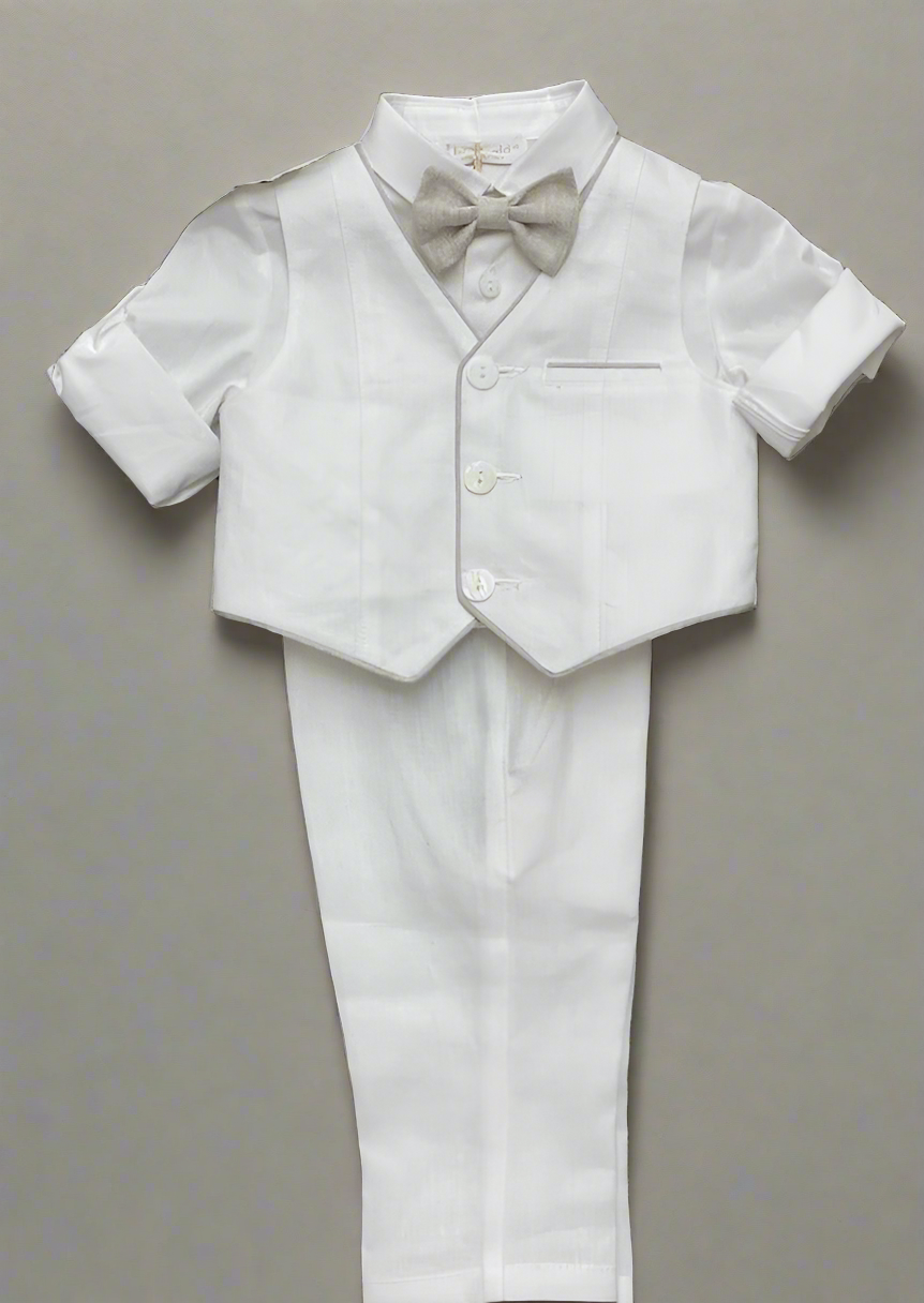 Bimbalo Boys Linen Christening Outfit 1106