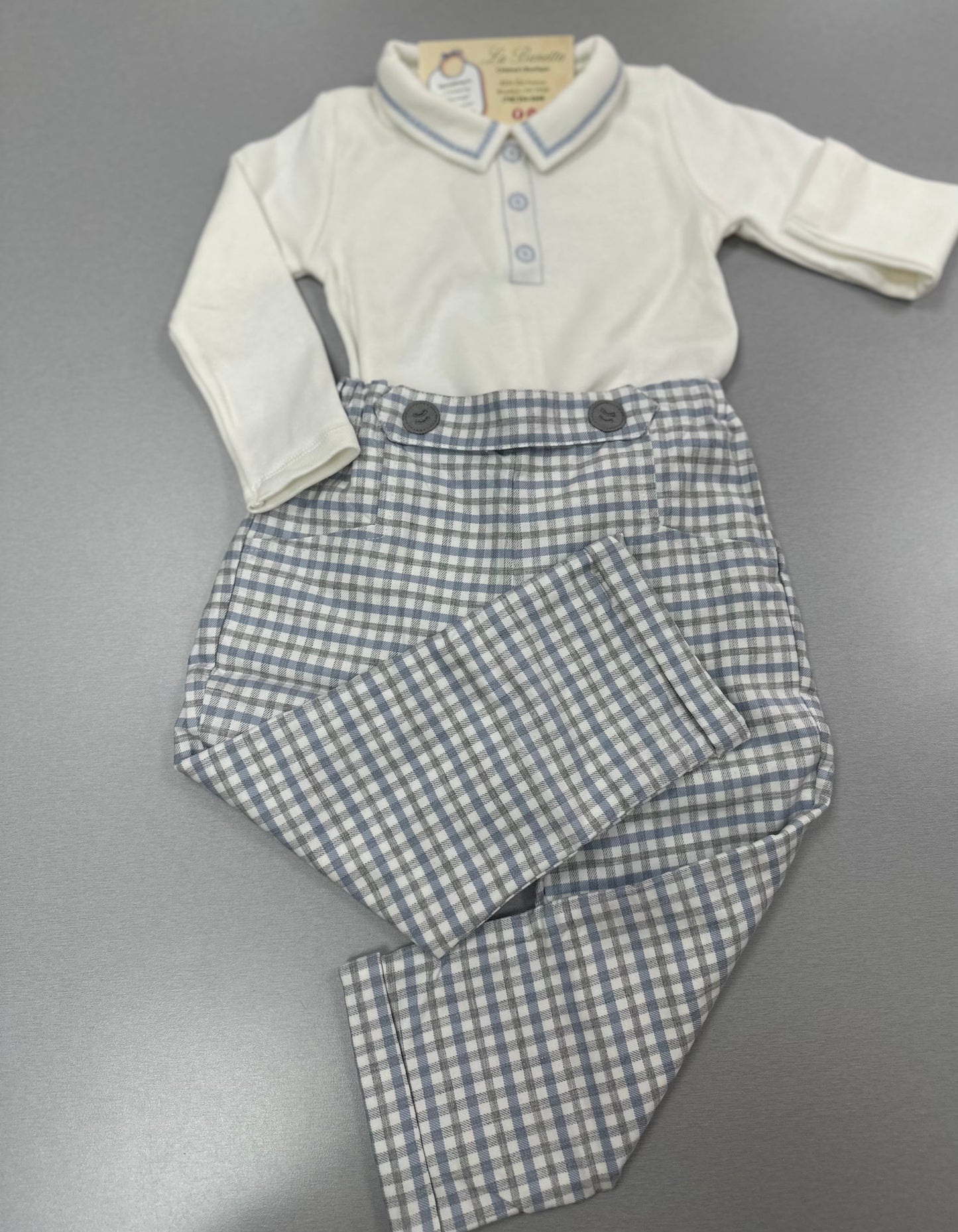 Dr Kid check-pattern pants Baby Boys Wear | La Bavetta | Brooklyn, New York