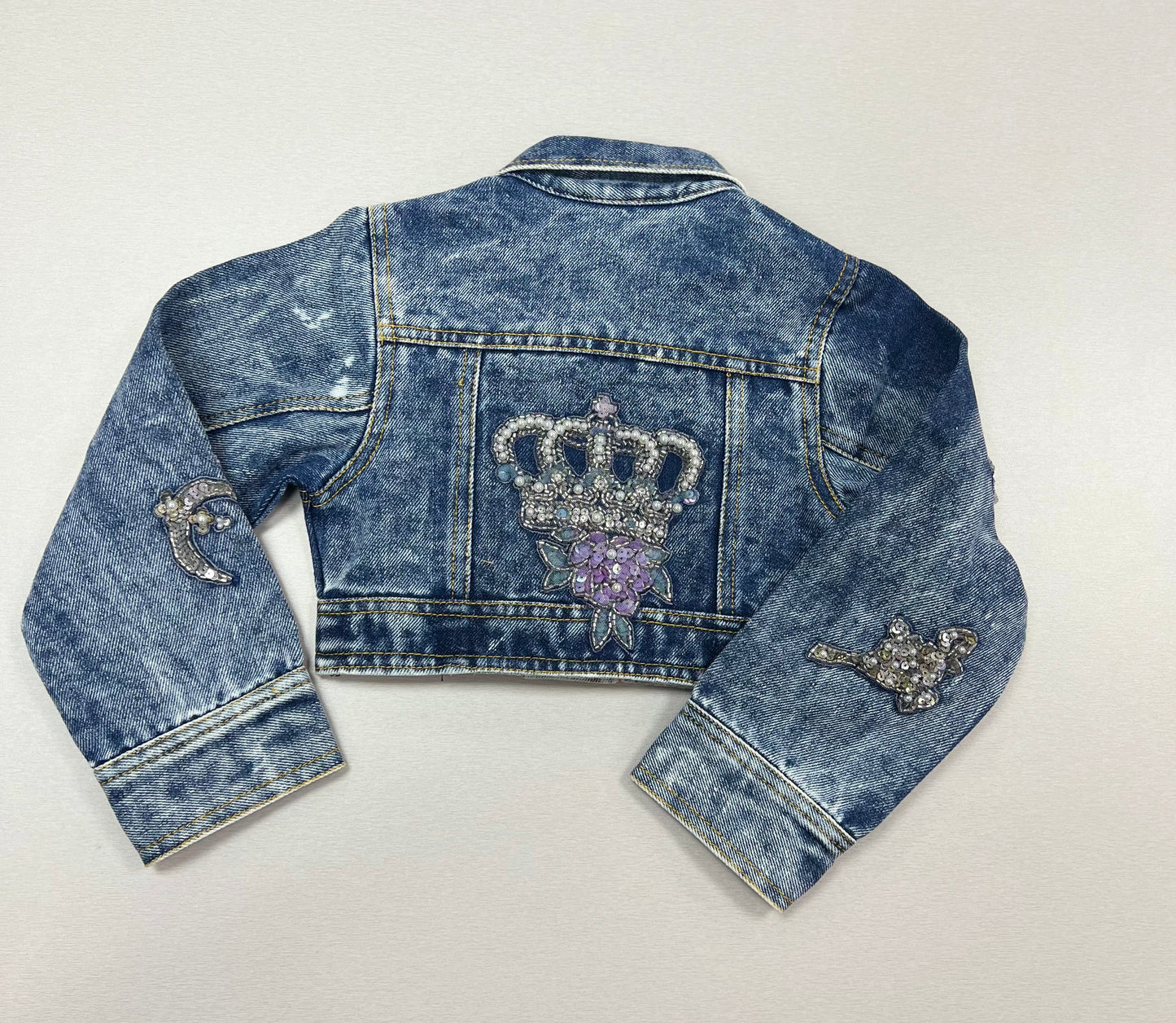 Princess Denim jacket by ooh la la couture