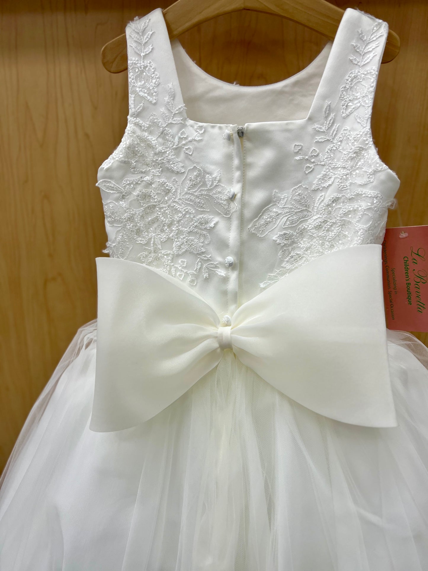 Bella Bow communion Dress Ivy
