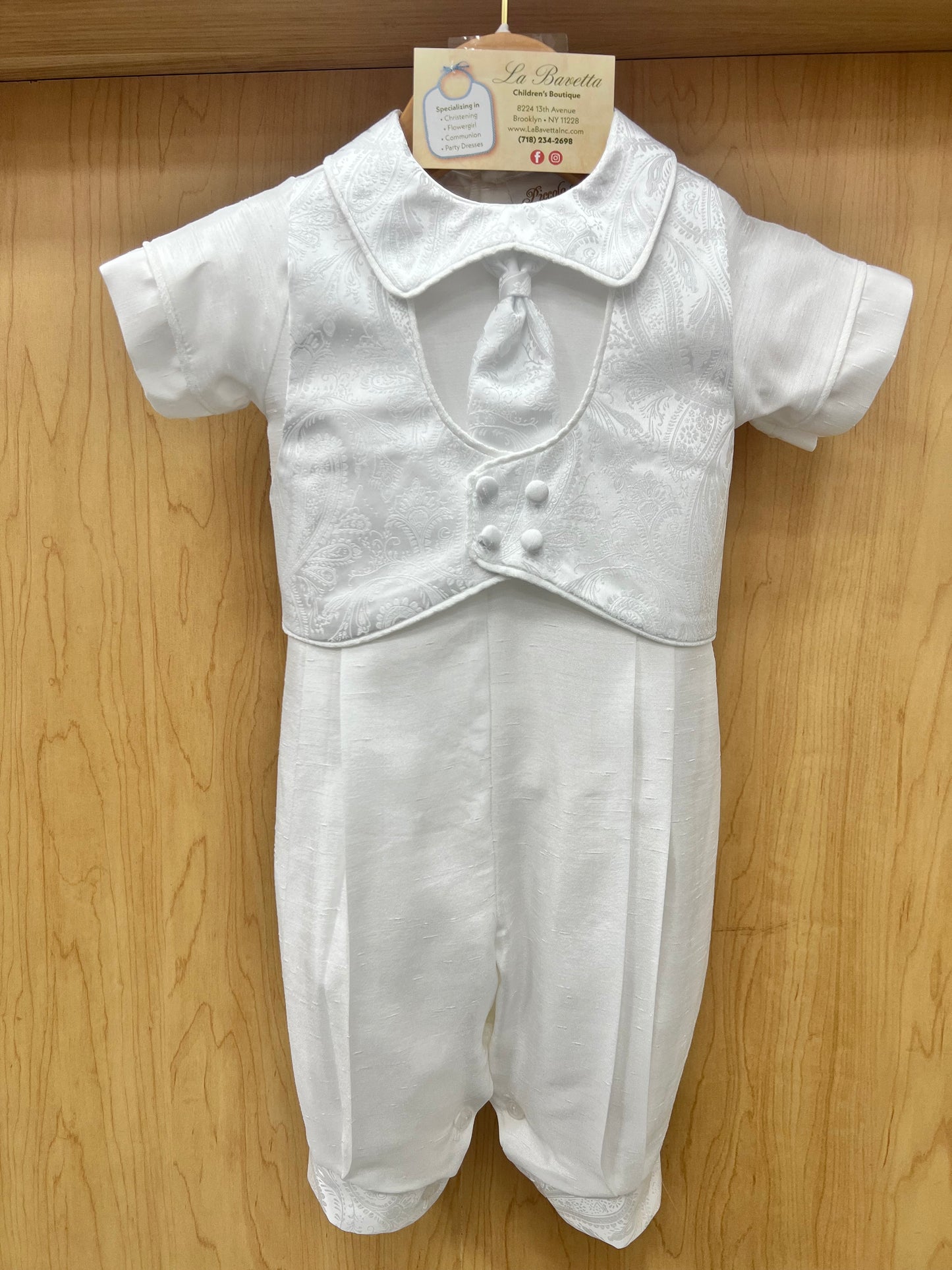 Piccolo Bacio Lucas Baptism suit