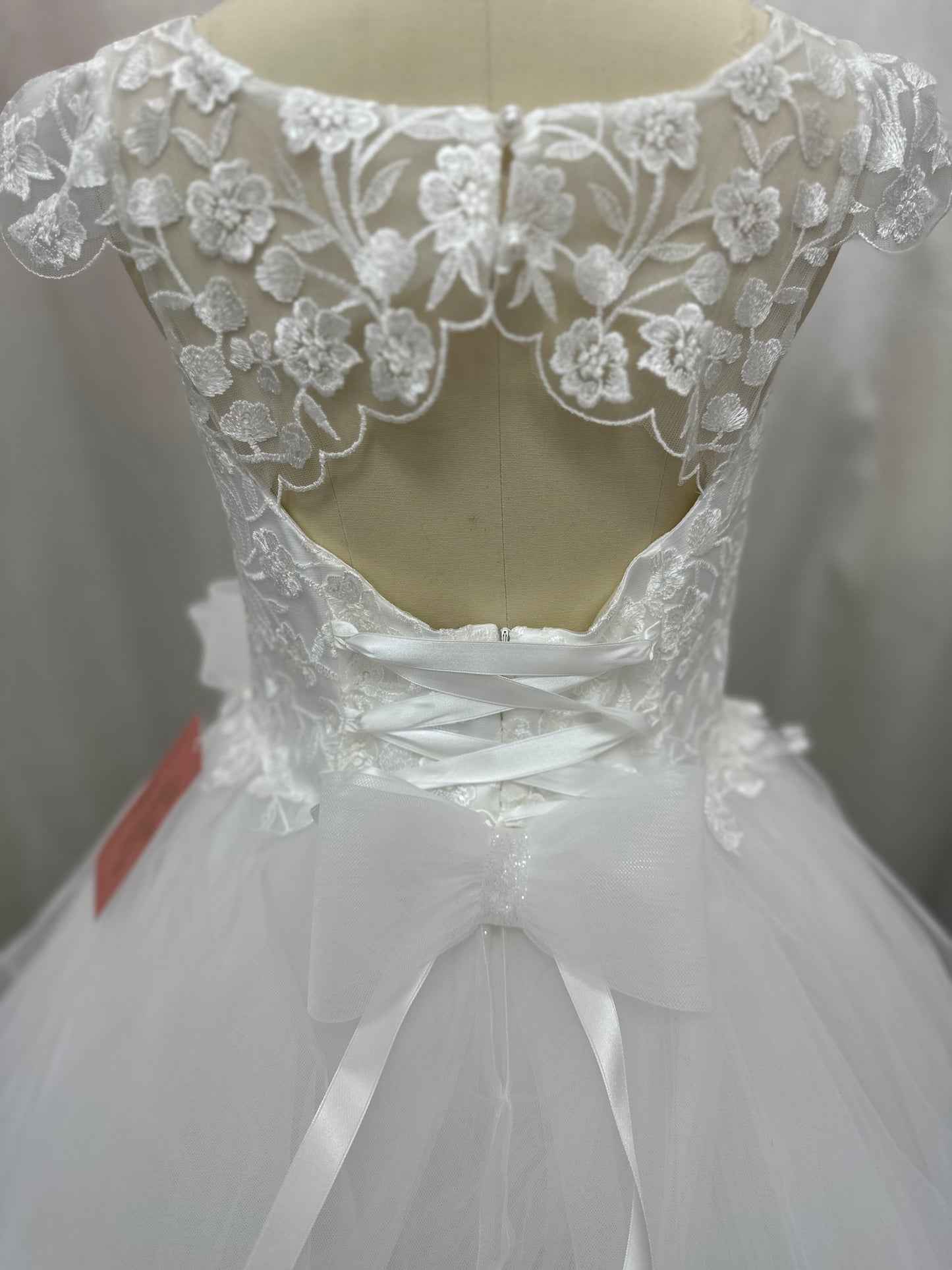 Michelina Bimbi Cap Sleeves Tiered Dress | Christian Baptism | La Bavetta