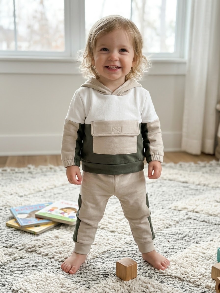 Made in Italy Toddler Colorblock Tracksuit