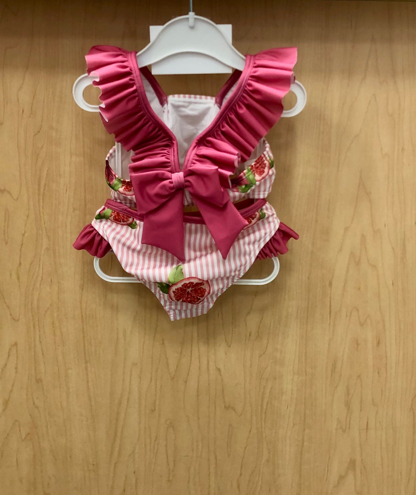 Girls 2pc Bathing suit with bow Made in Europe