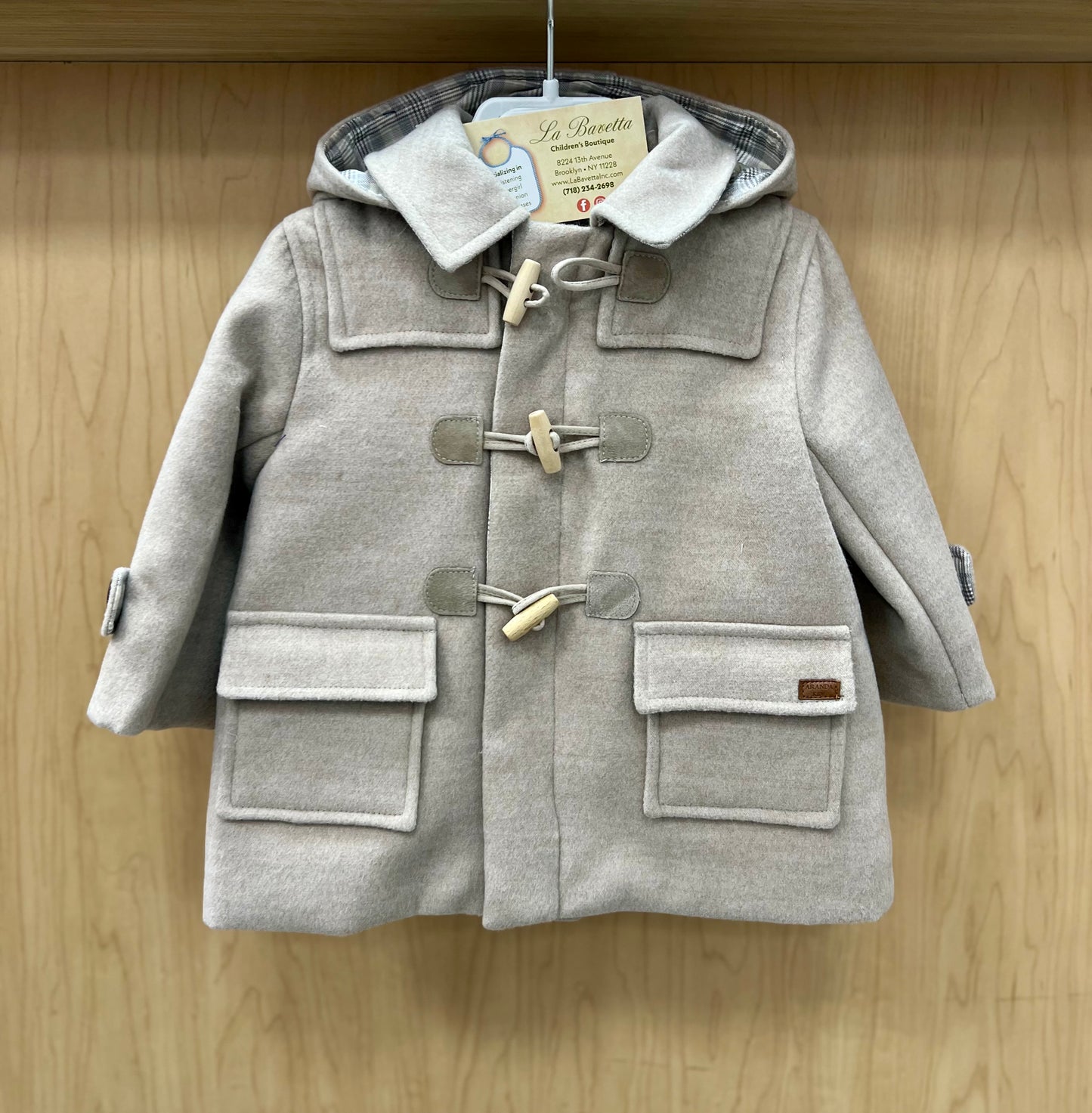 Martin Aranda Boys wool coat