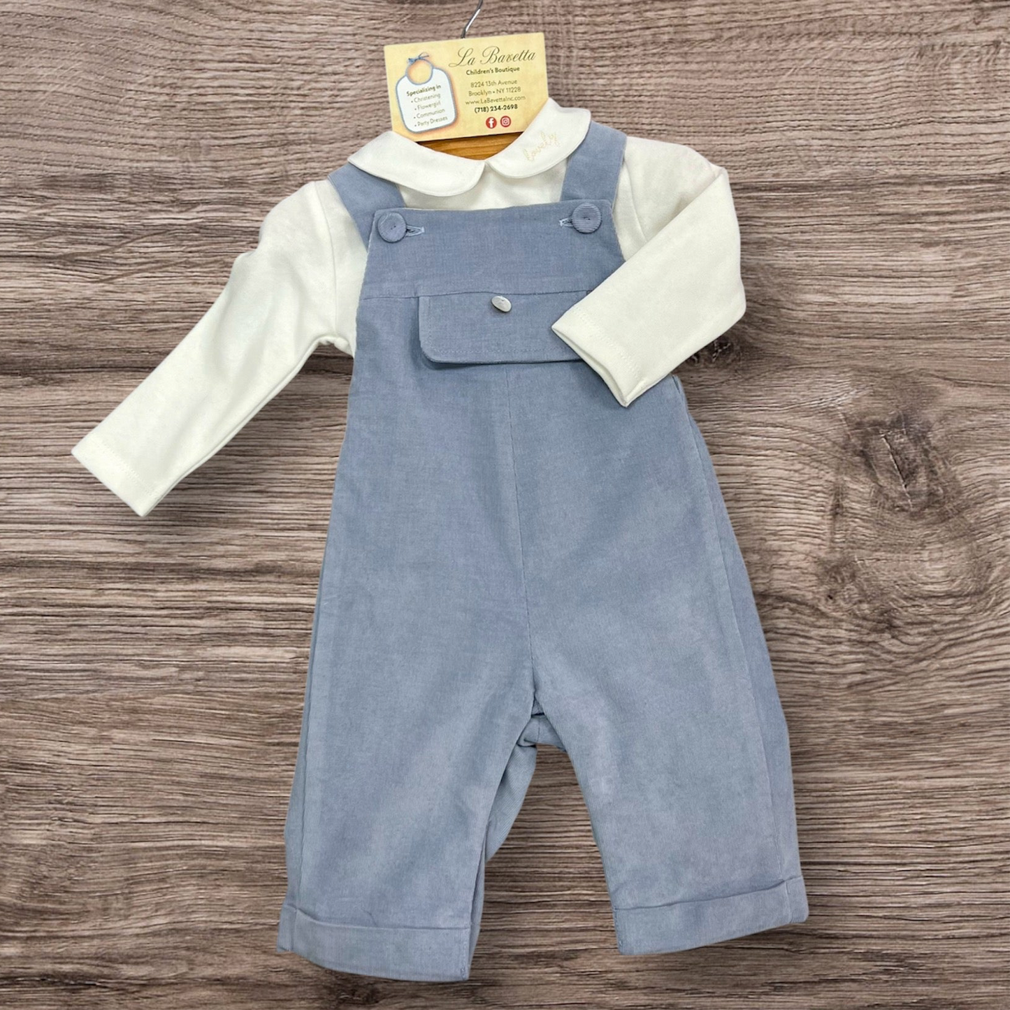 Dk101 2pc boys corduroyed jumper