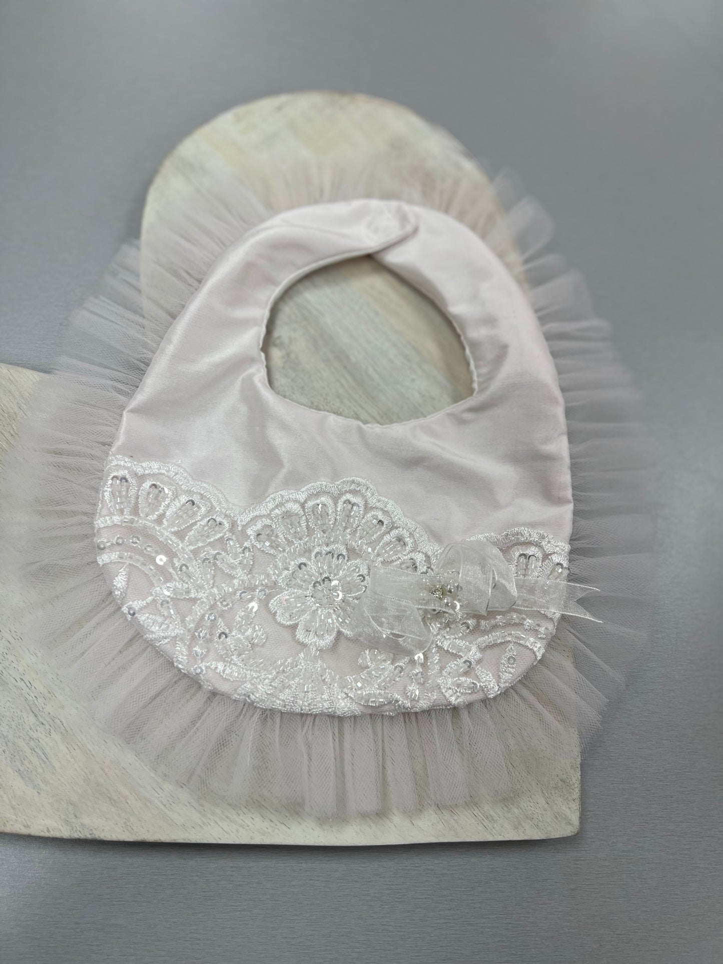 Light pink Christening Dress Alexandra