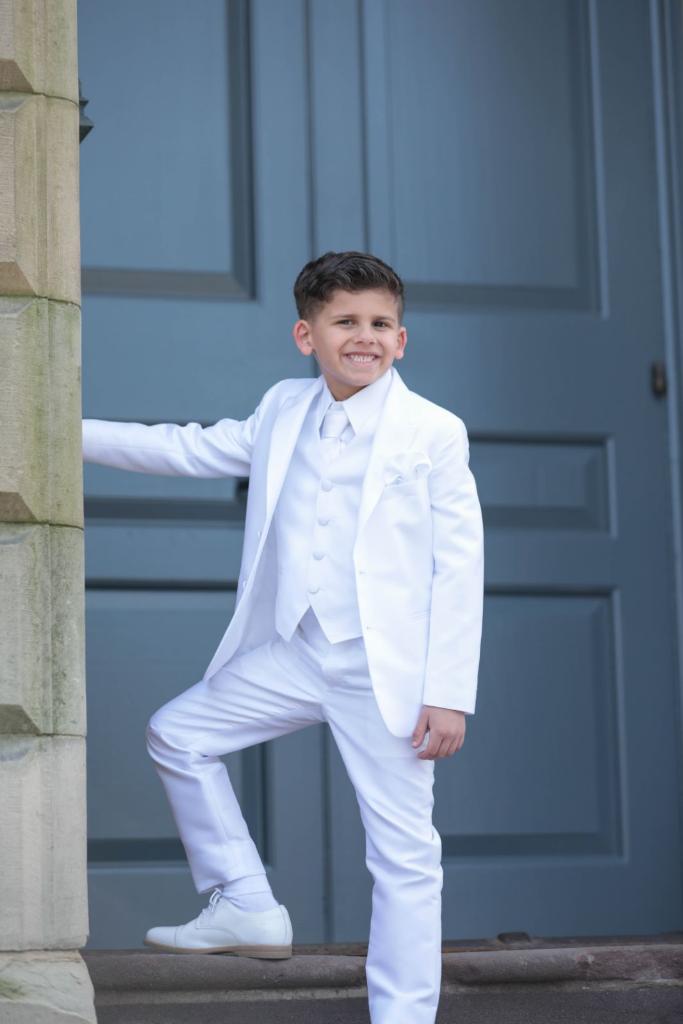Michelina Bimbi Italian Matt silk Textured Boys Communion Suit