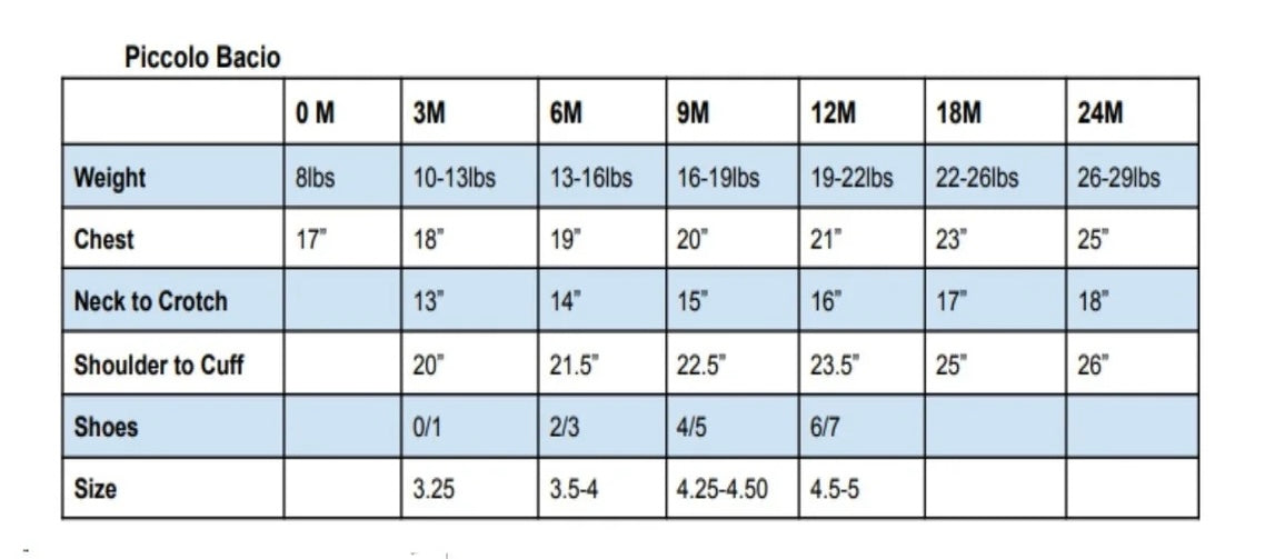 Piccolo Bacio Rico baptism/ christening suit