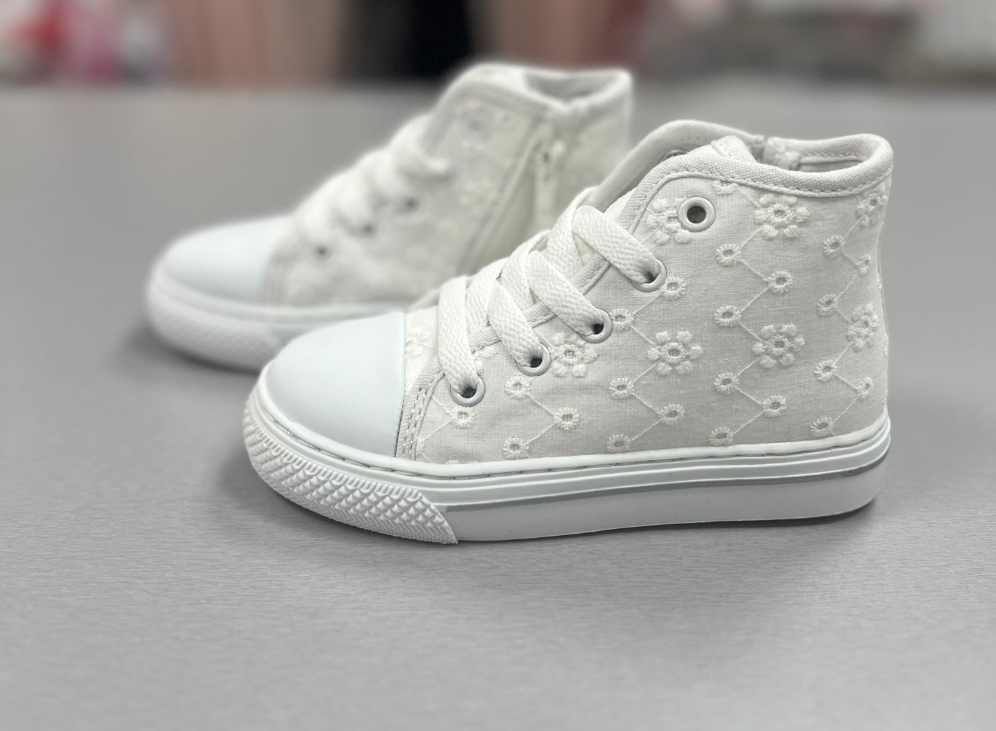Eyelet high tops