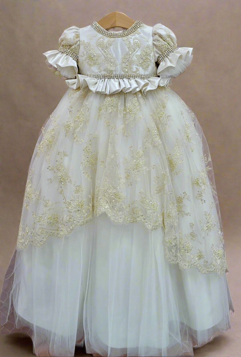 Piccolo Bacio Sabrina Girls Christening Dress