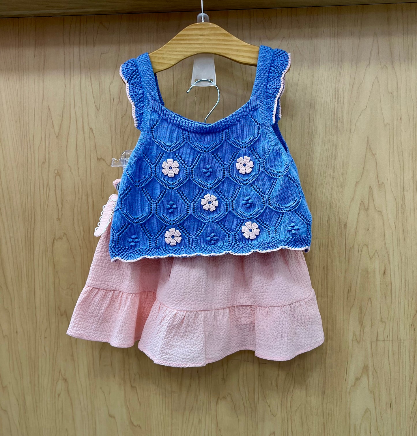 Girls 2pc skirt set knit Top/ SKirt Set