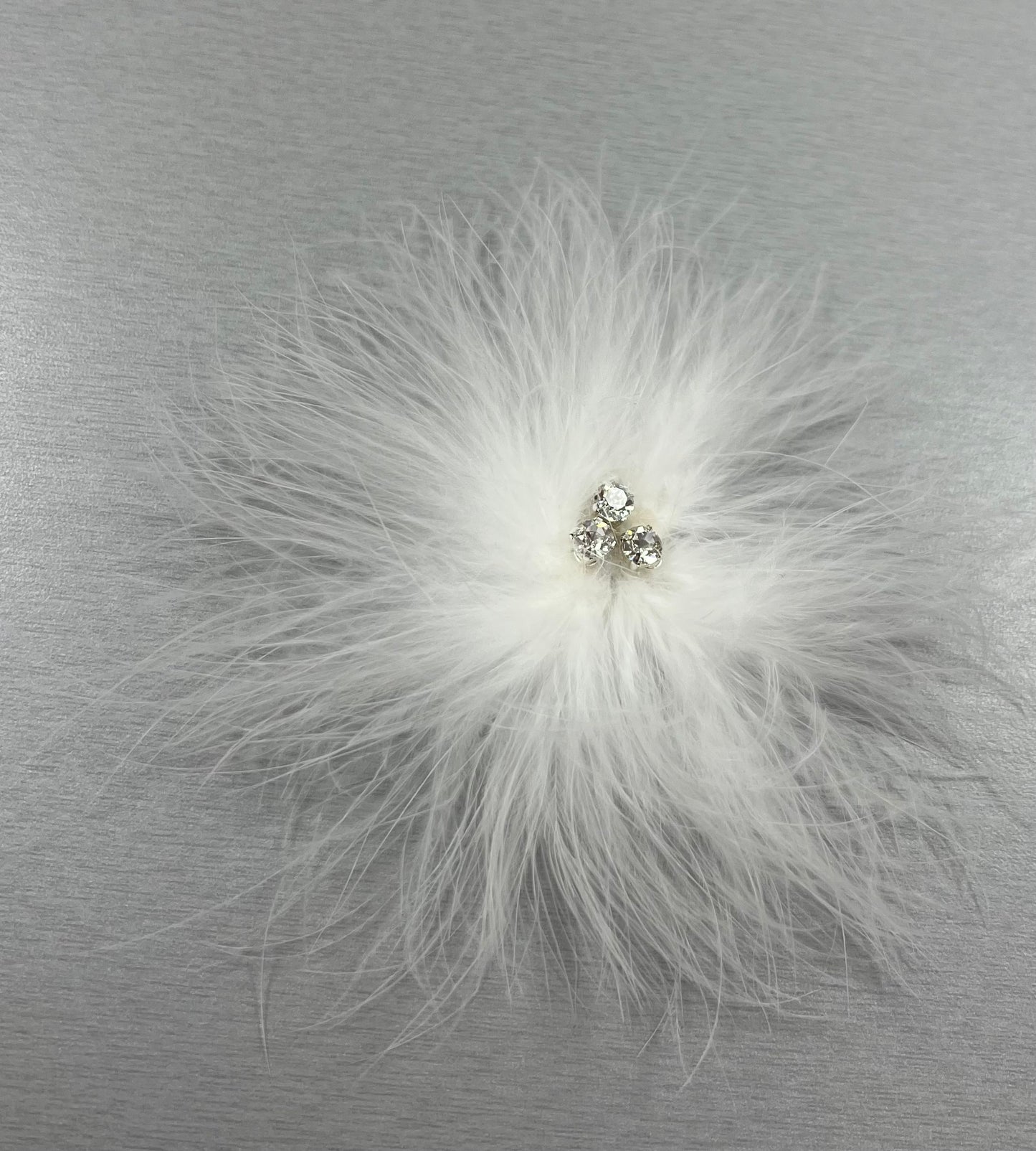marabou Hair Clip 3371