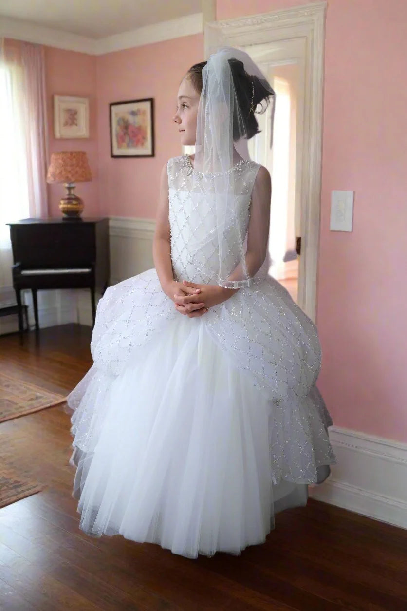Christie Helene Belle couture communion Dress