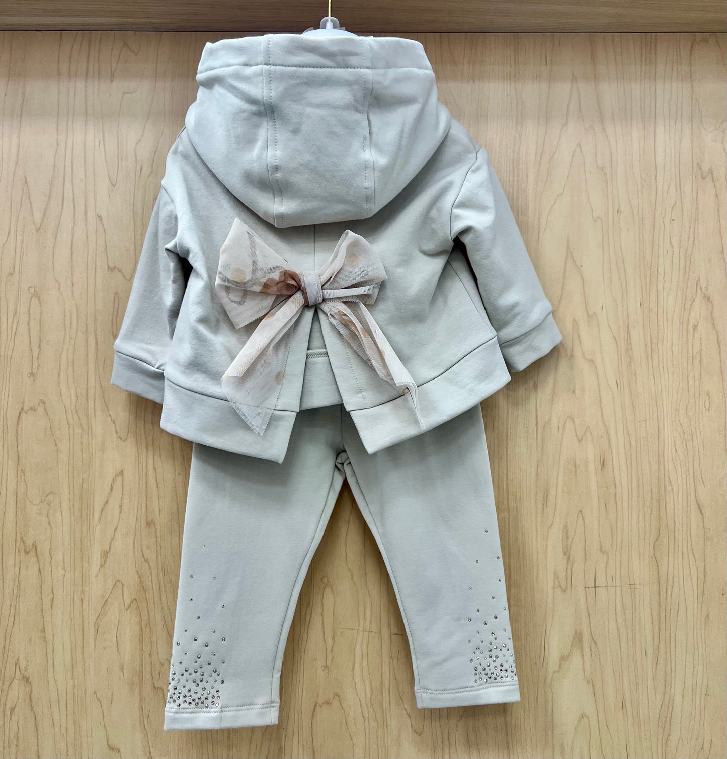 2pc girls gold/Tan pants set Made In Italy