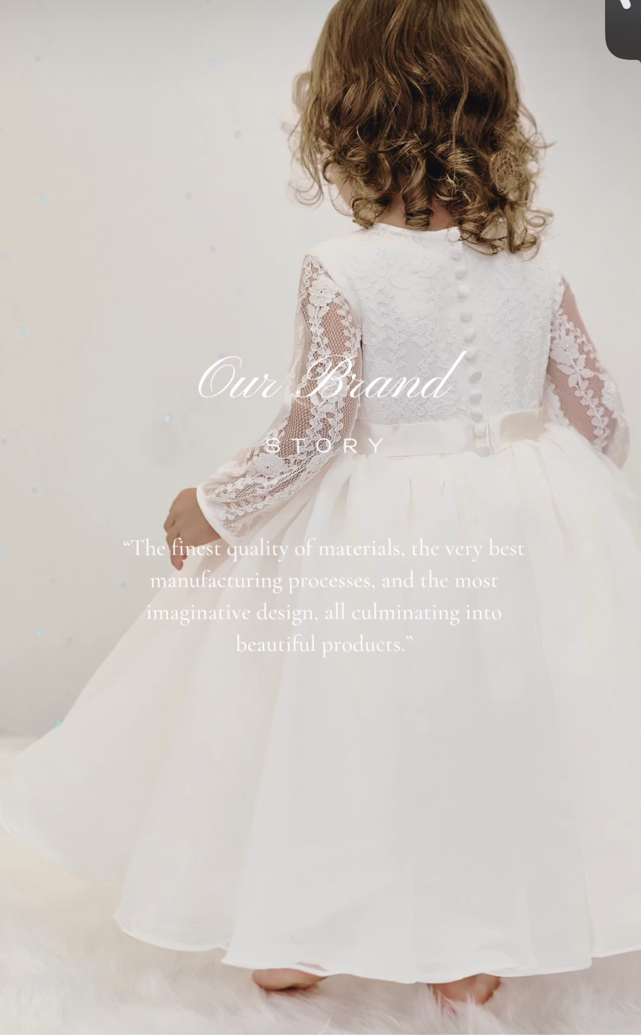 Long sleeve lace short christening Dress
