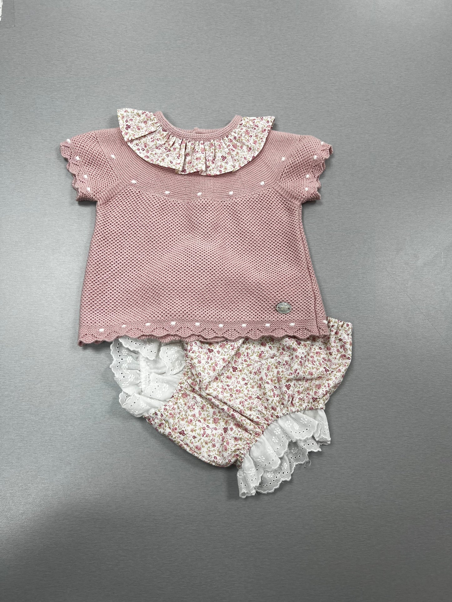 Adorable 2 Pc pink knit set