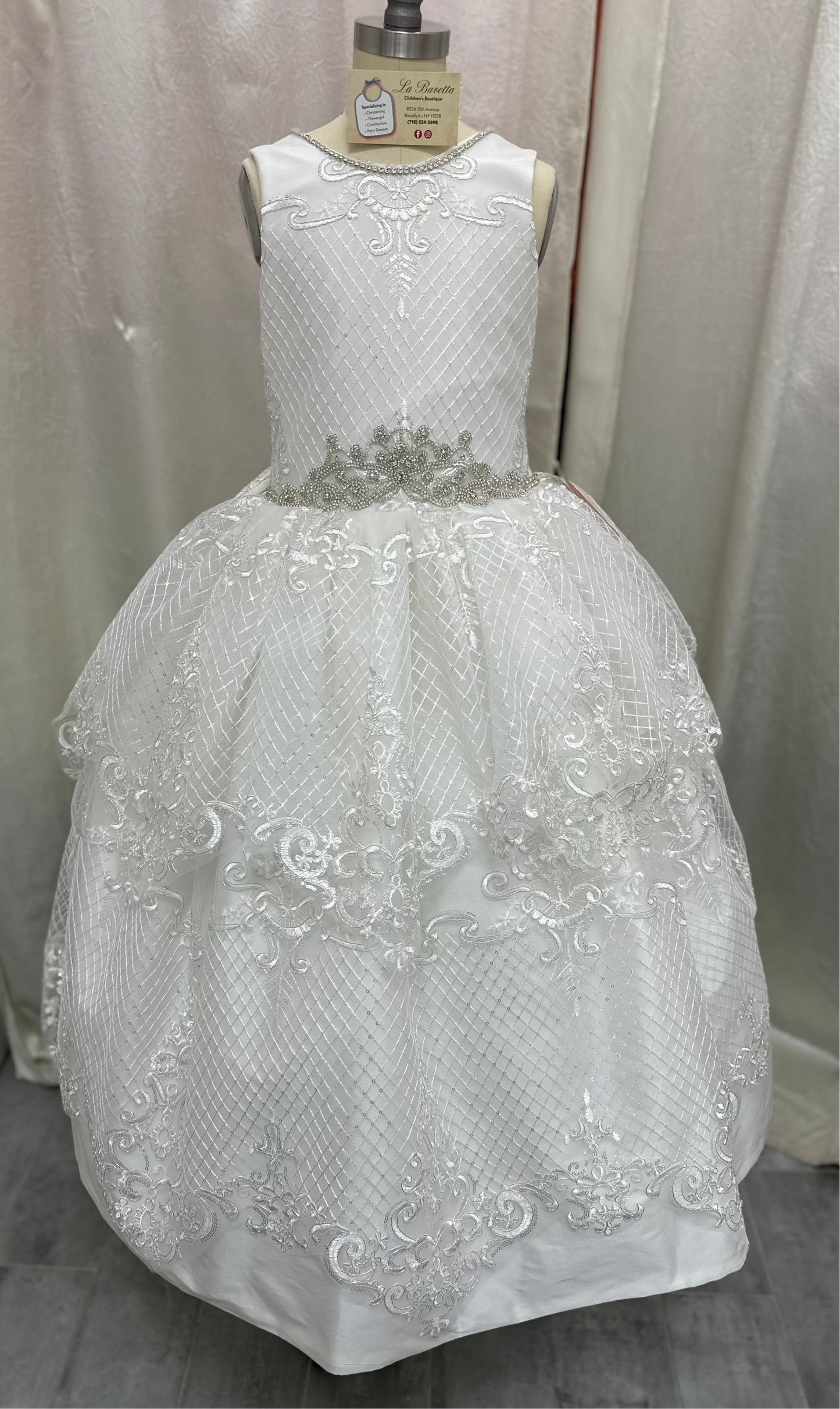 Piccolo Bacio Gloria Communion Dress