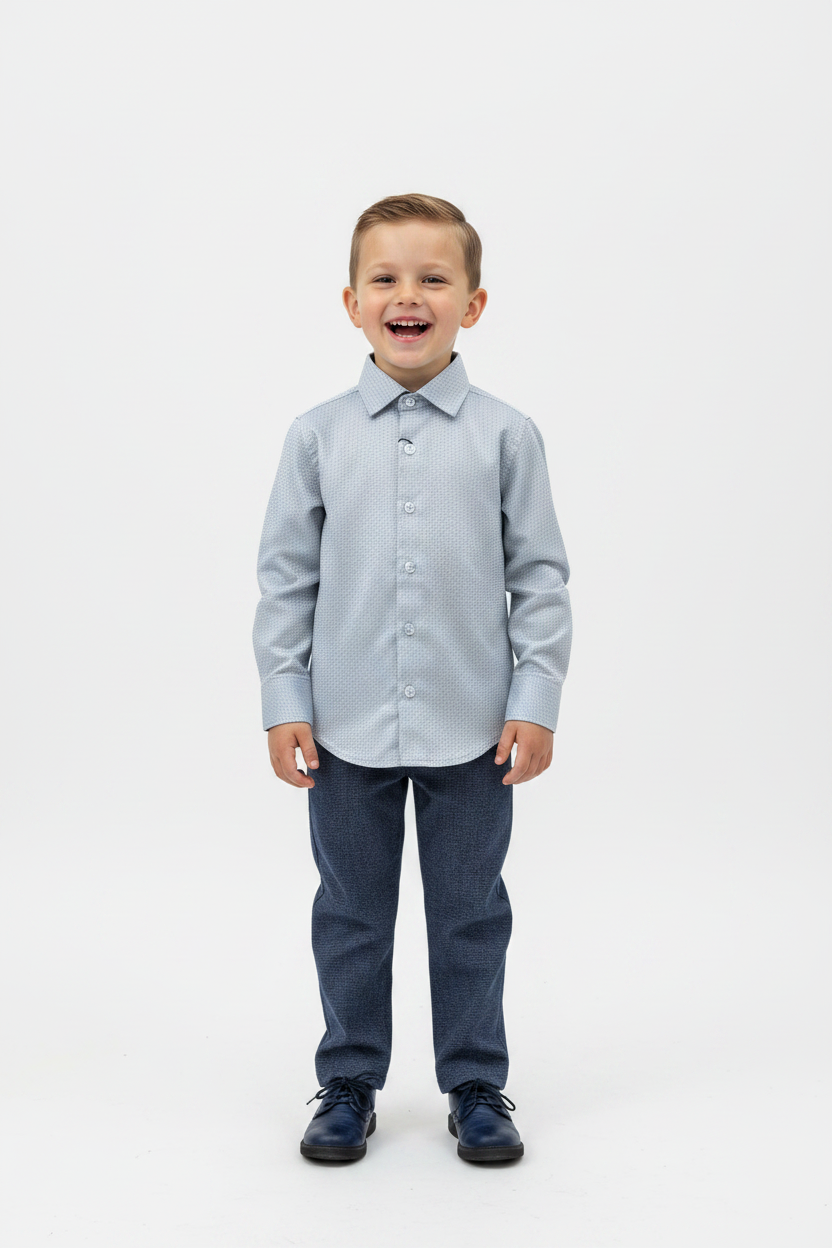 2pc Boys button down pants set
