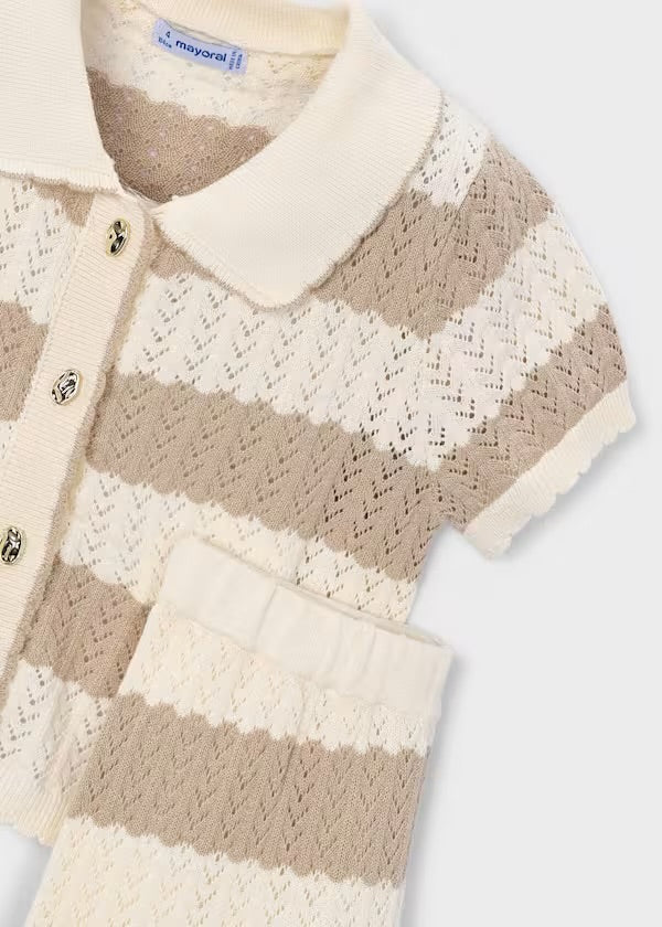 Girls 2pc knit pants set