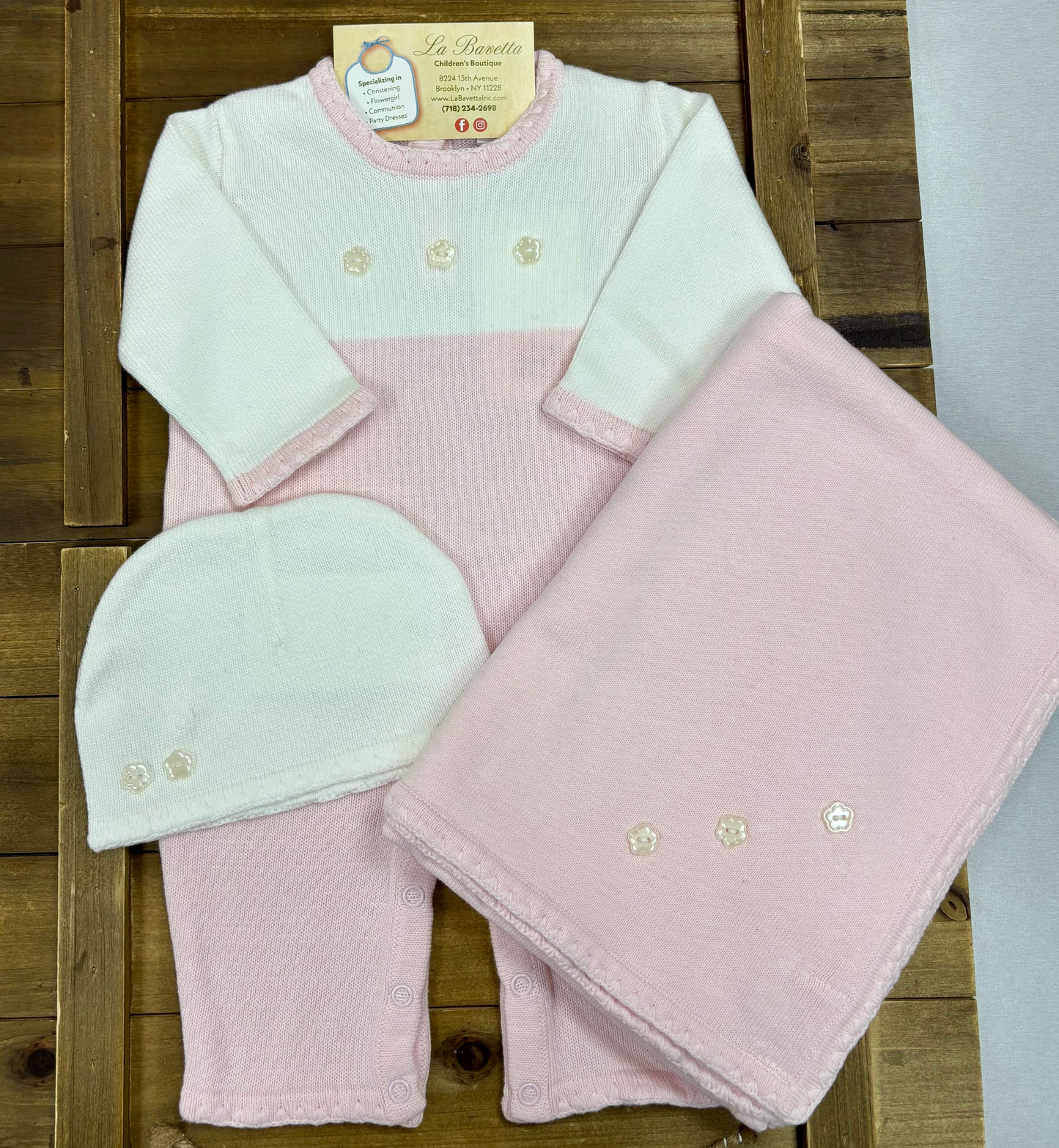Pink Blossom Knit Take-Home Set