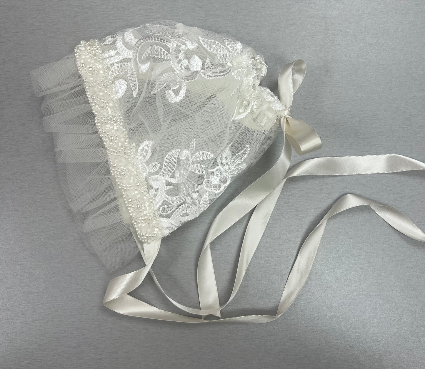 Heirloom Embroidered Lace Christening Gown Clarita