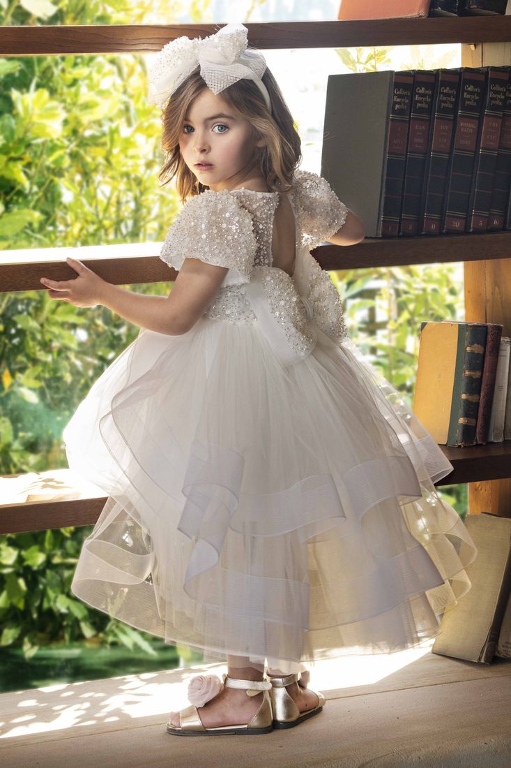 White Baby Christening Gown for your Infant Baptism Dress Day | La Bavetta | Brooklyn Shopping