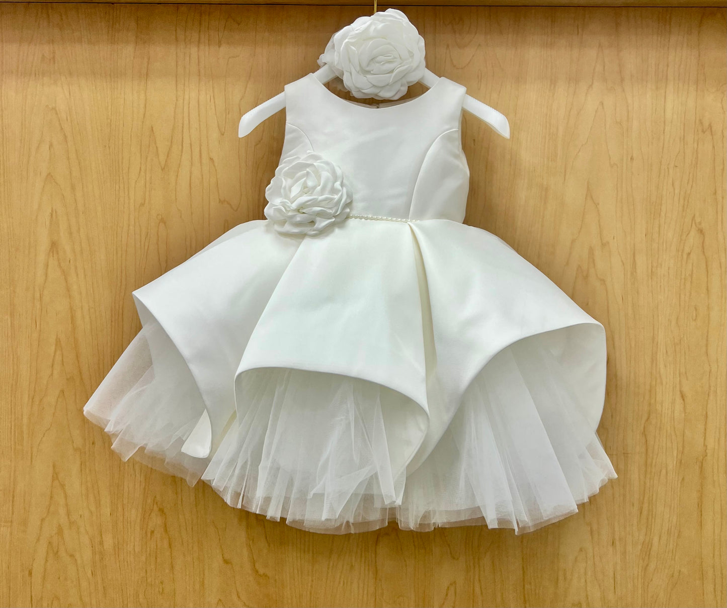 Silk Taffeta Short baptism dress