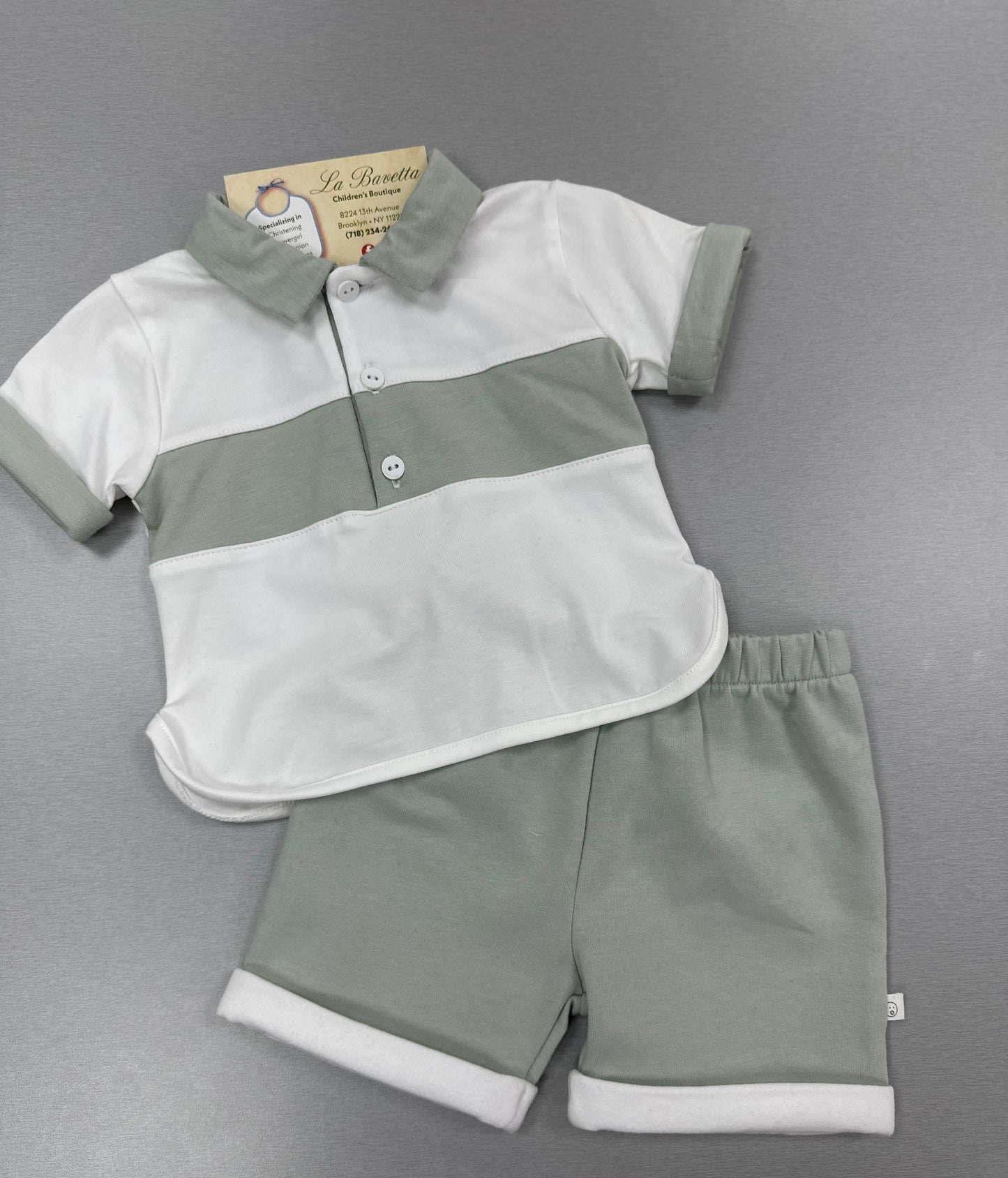 2 pc cotton shorts set DBV24816