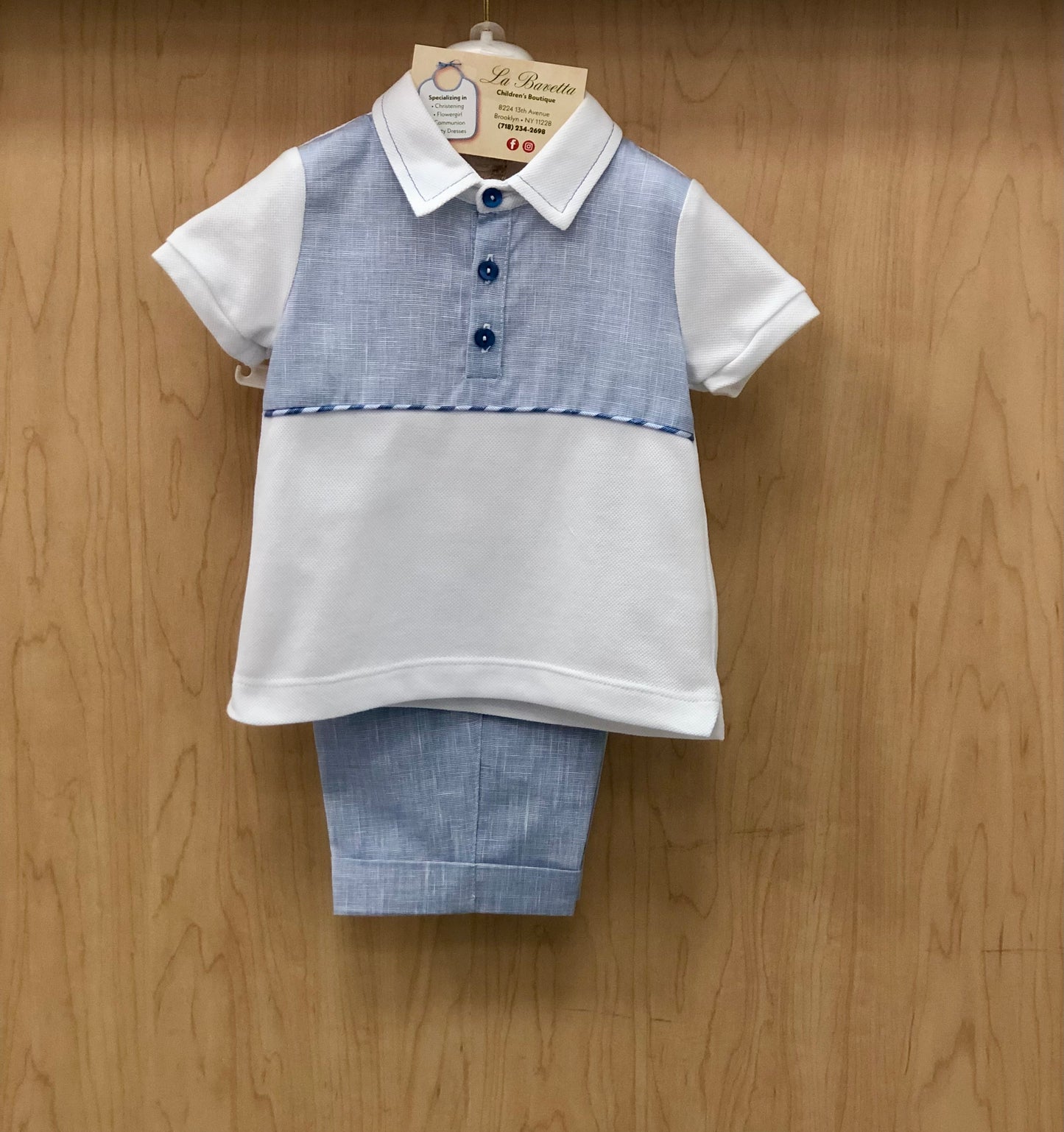 Boys shorts set made in Italy