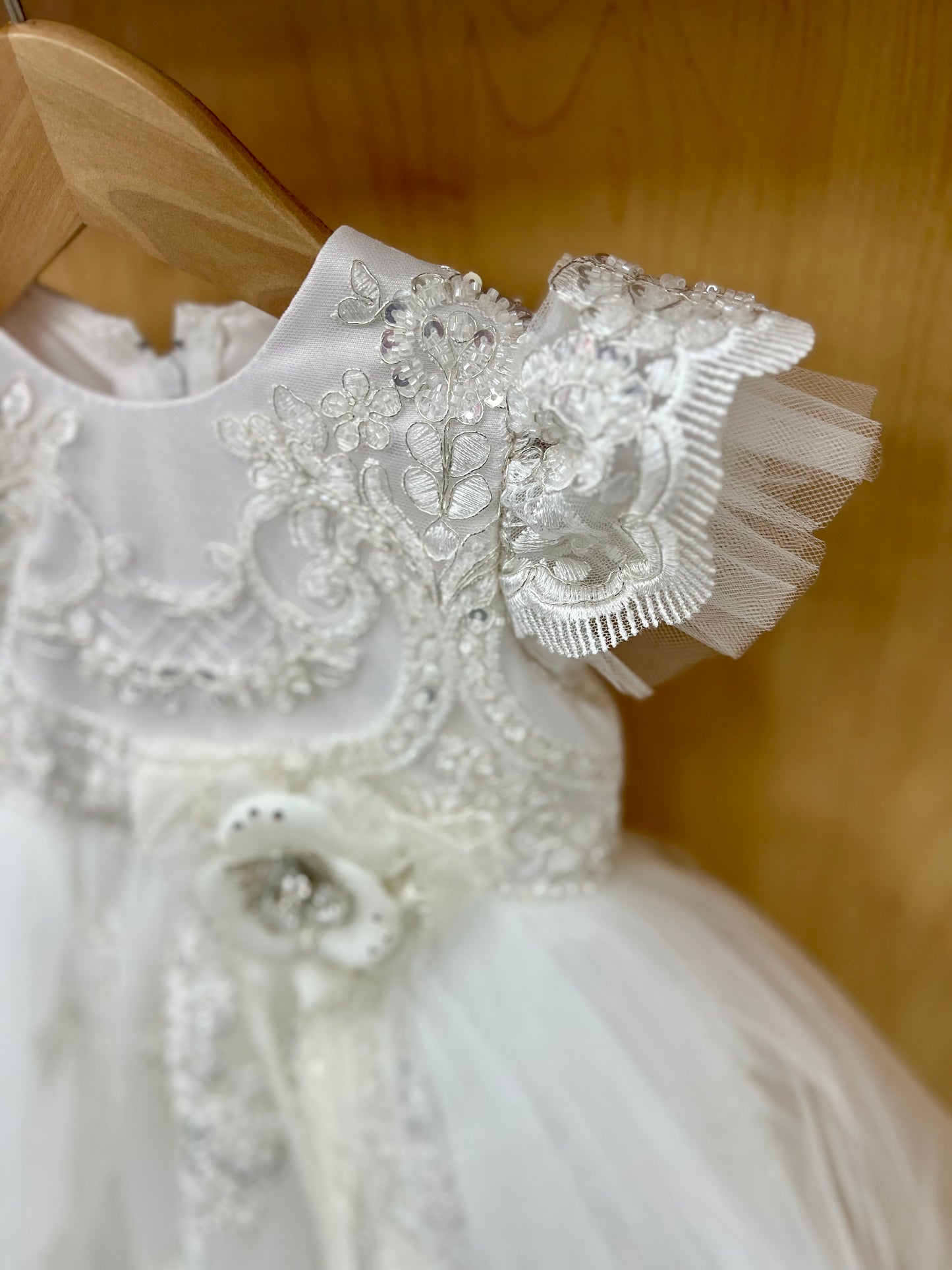 Couture baptism dress Loren- Adelaide