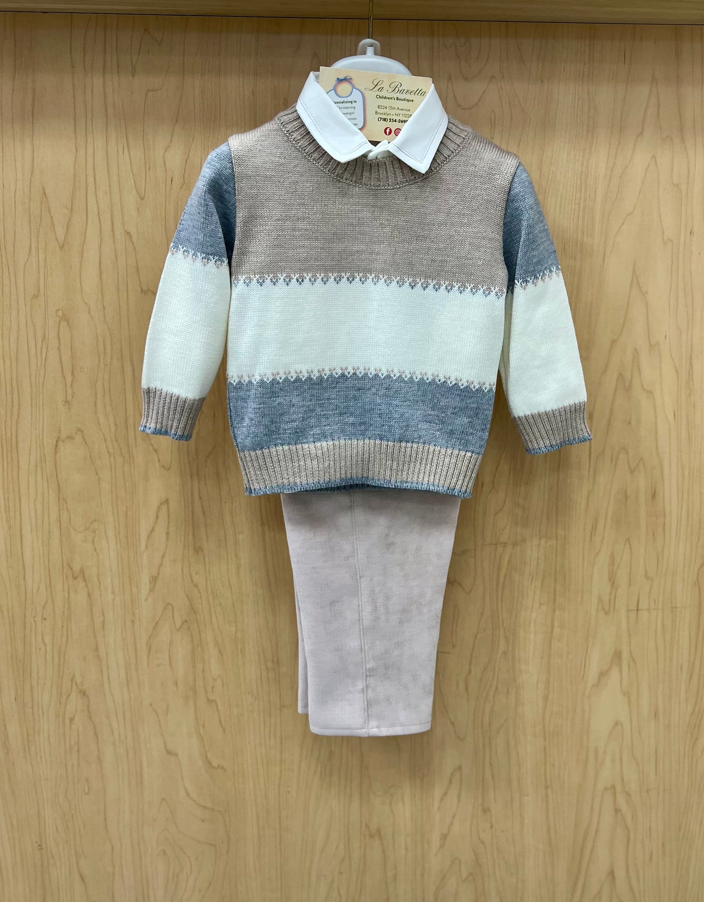 Bimbalo Boys 3pc pants set 7465 Beige