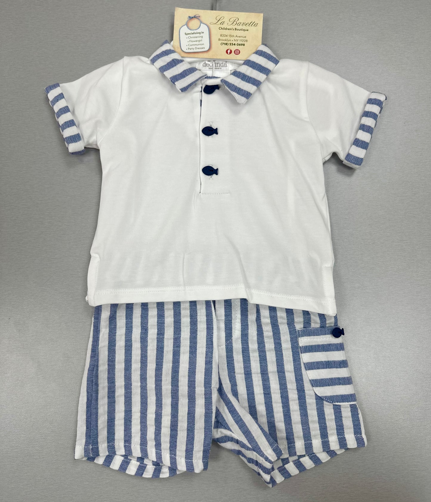 DBV24831 2pc boys shorts set